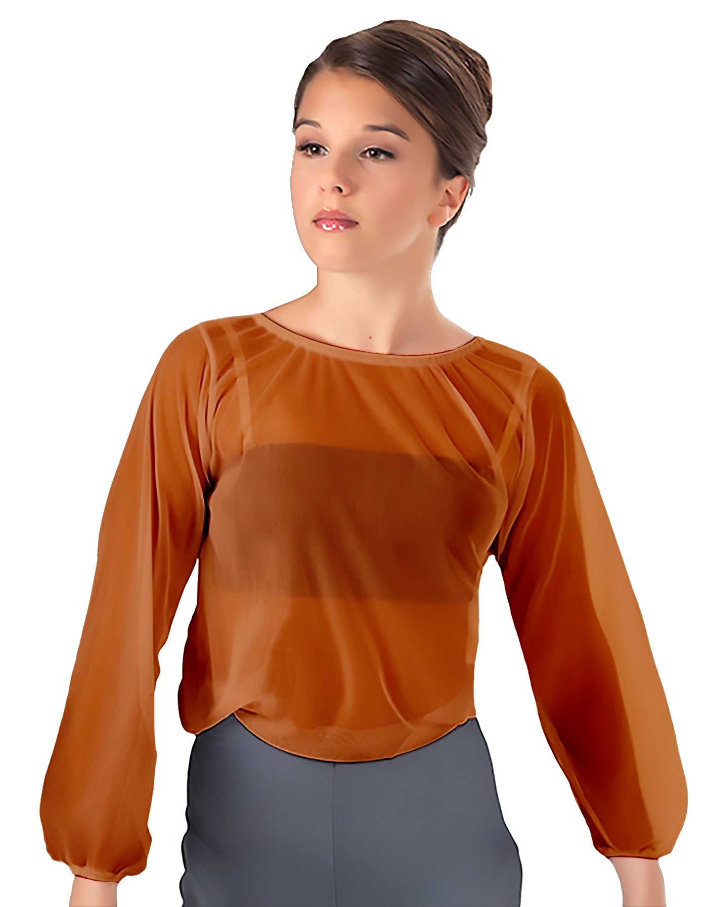 Solid Chiffon Fade Into You Top