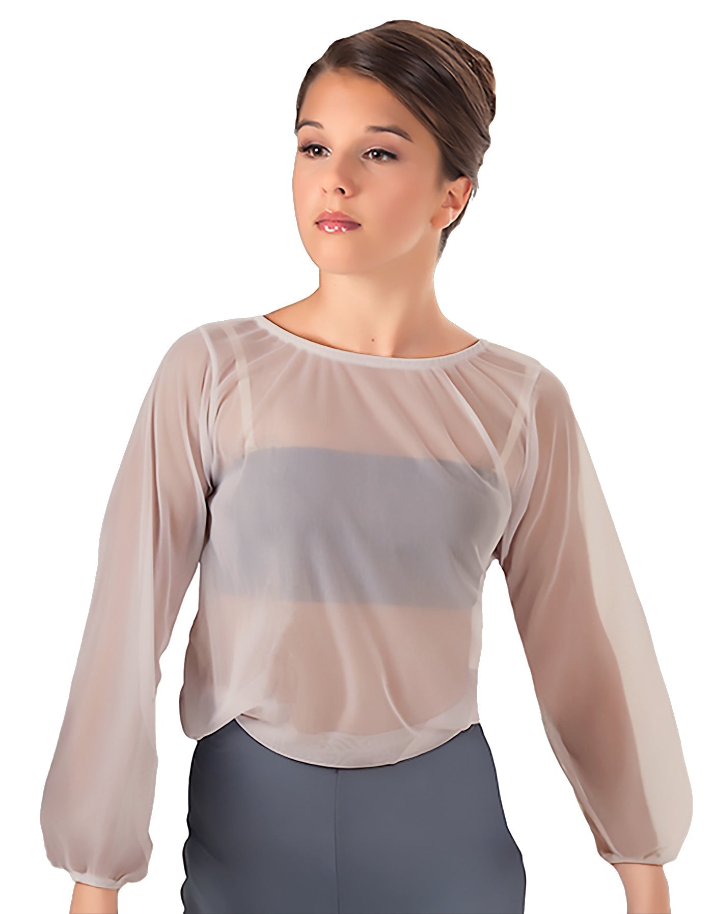 Solid Chiffon Fade Into You Top