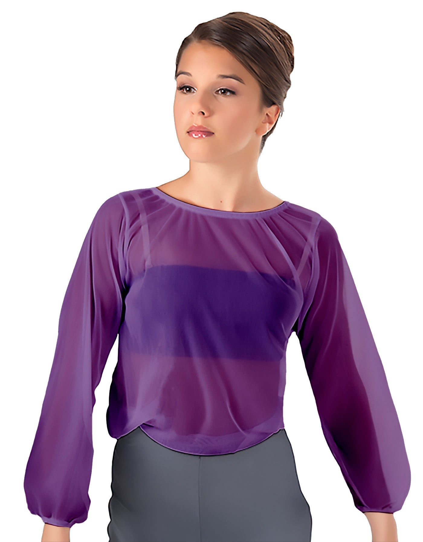 Solid Chiffon Fade Into You Top