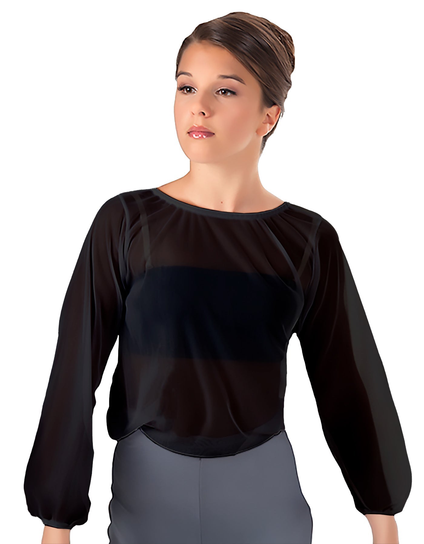 Solid Chiffon Fade Into You Top