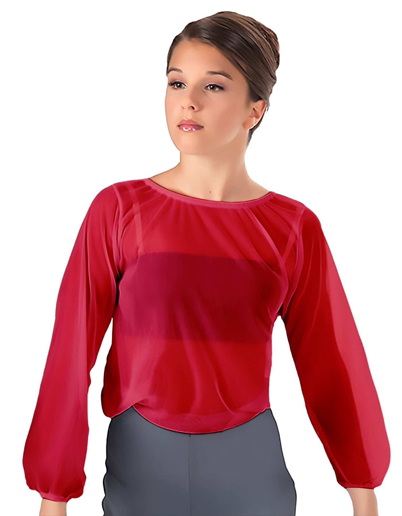 Solid Chiffon Fade Into You Top