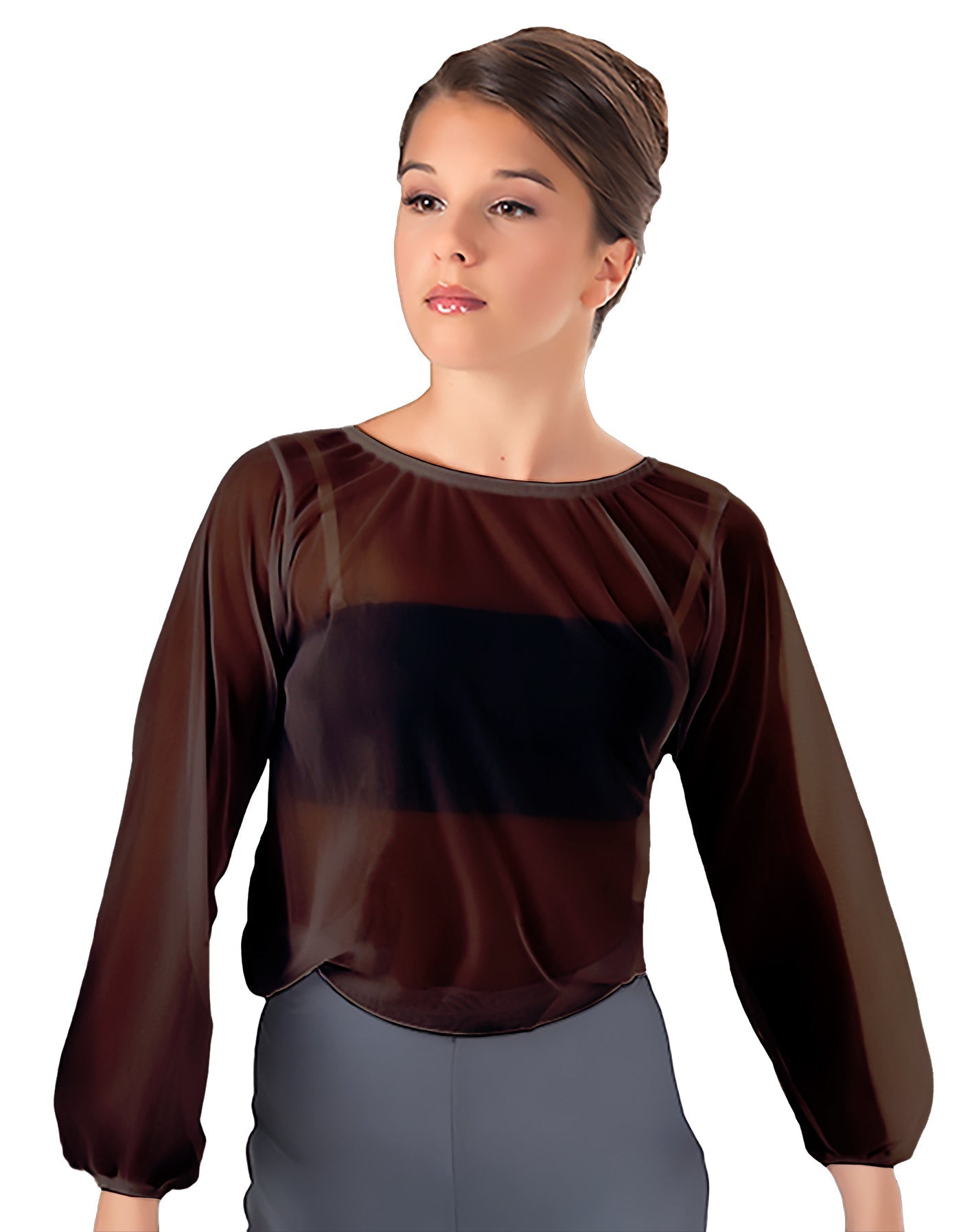Solid Chiffon Fade Into You Top
