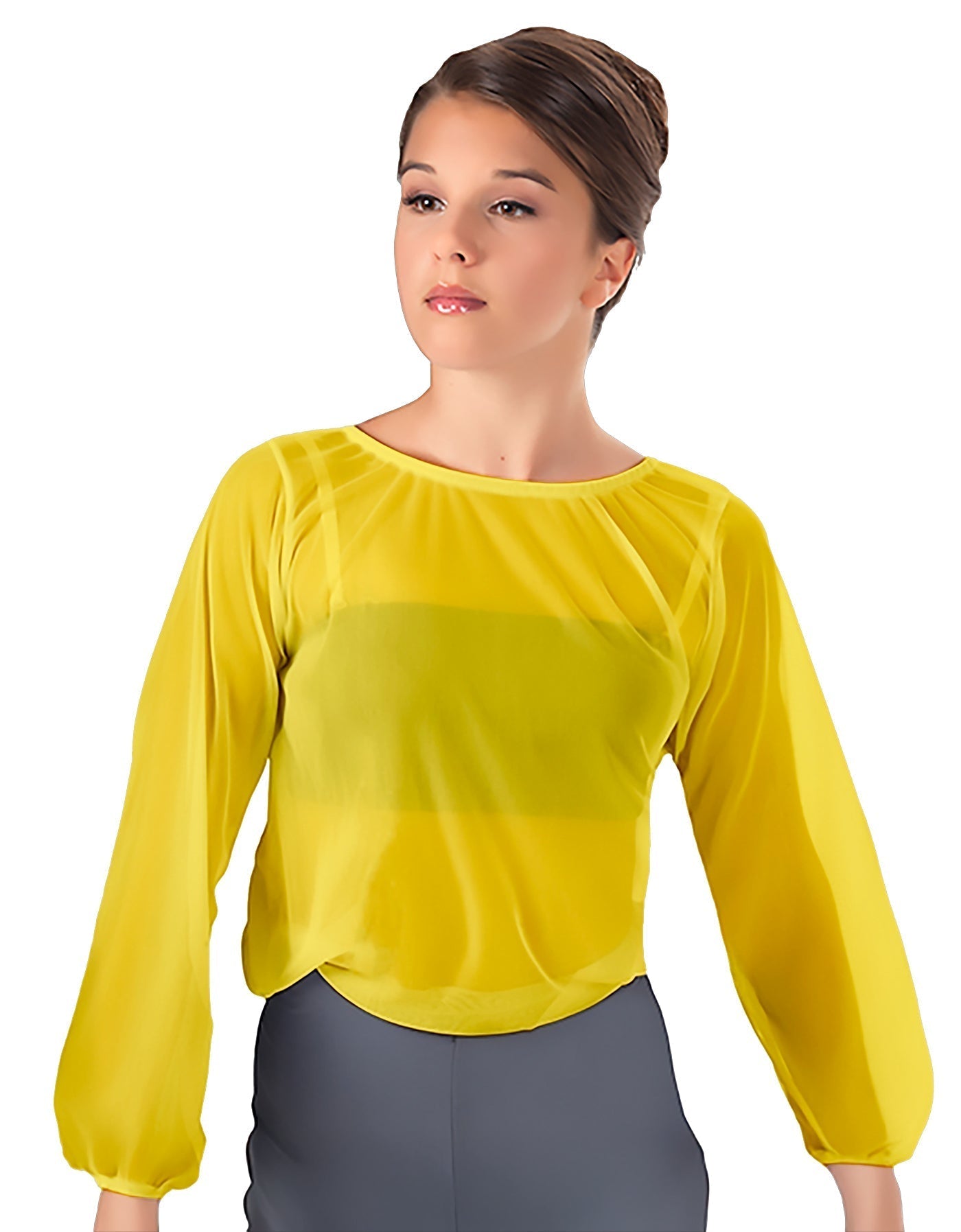 Solid Chiffon Fade Into You Top