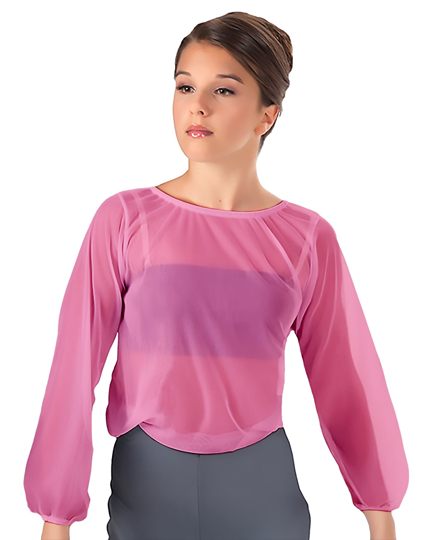 Solid Chiffon Fade Into You Top