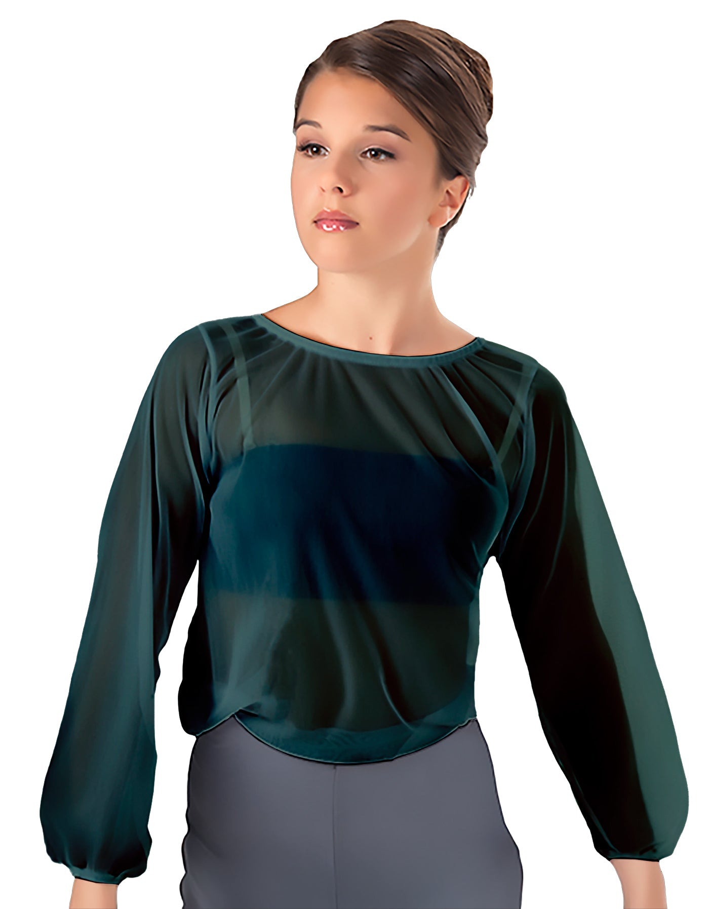 Solid Chiffon Fade Into You Top