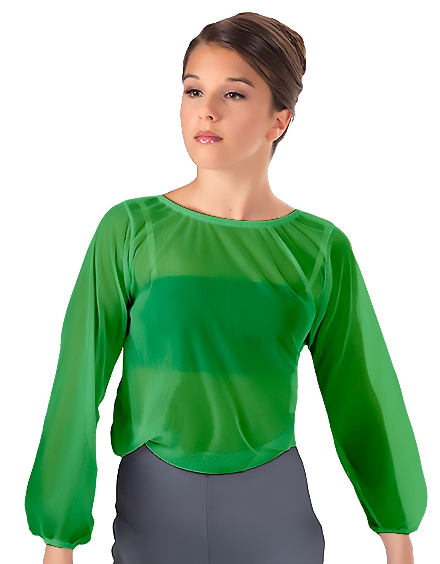 Solid Chiffon Fade Into You Top
