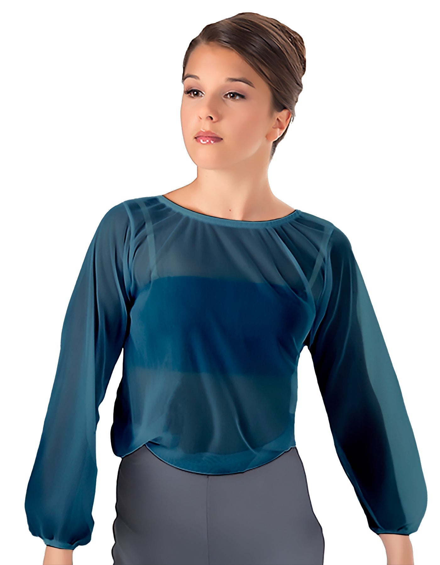 Solid Chiffon Fade Into You Top