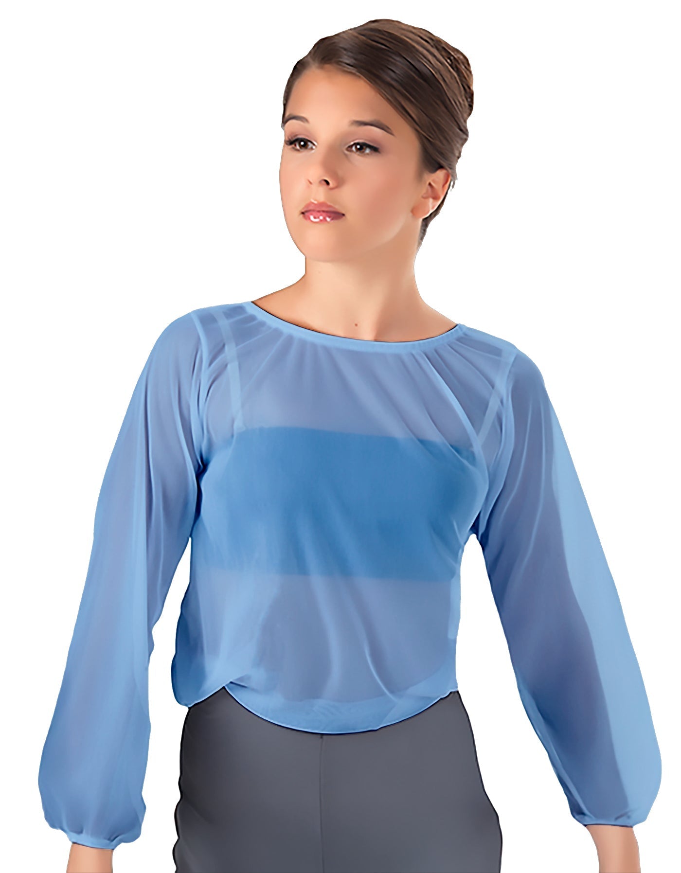 Solid Chiffon Fade Into You Top