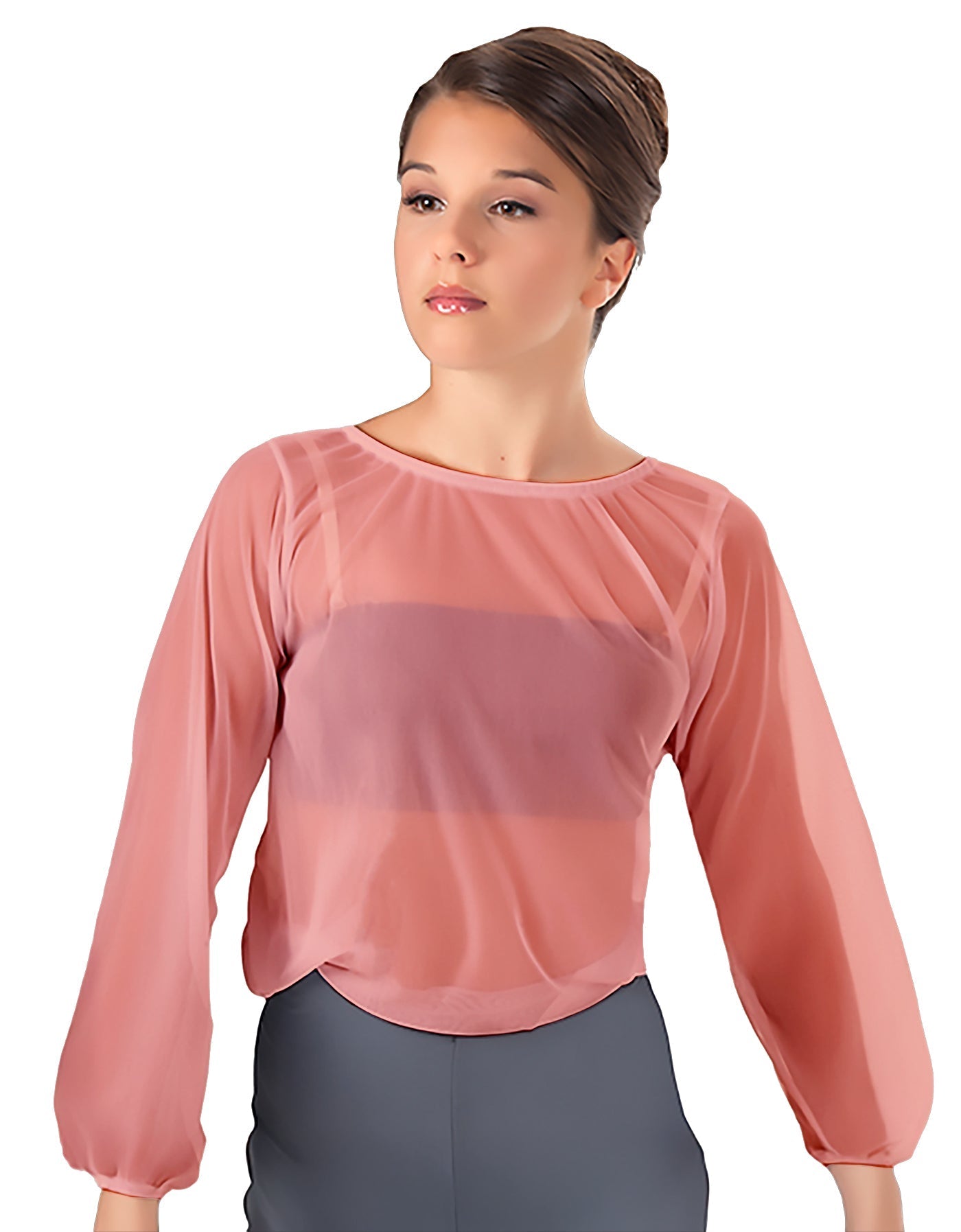 Solid Chiffon Fade Into You Top