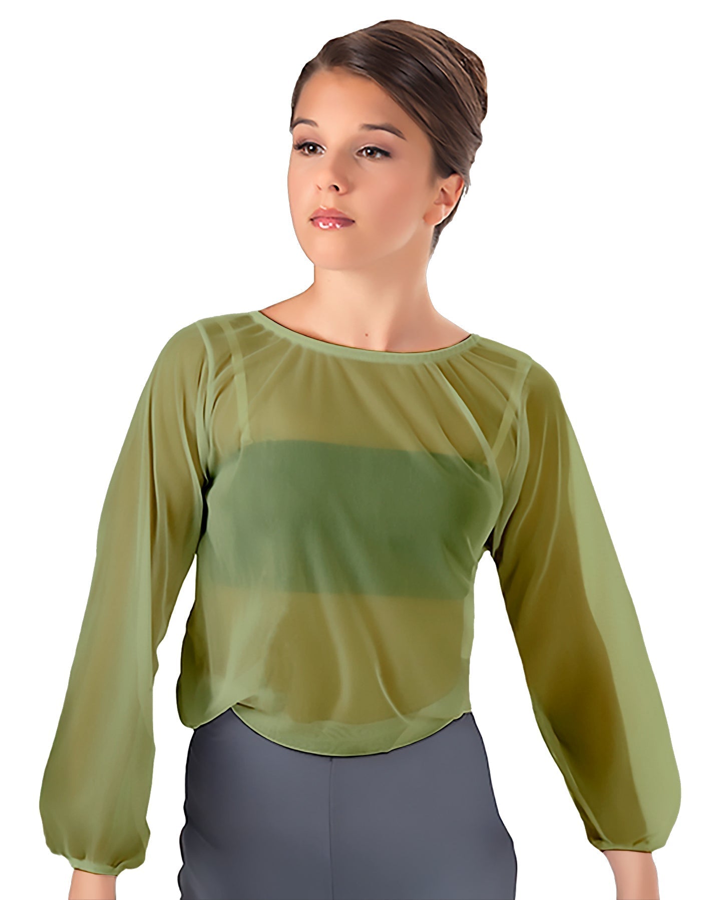 Solid Chiffon Fade Into You Top