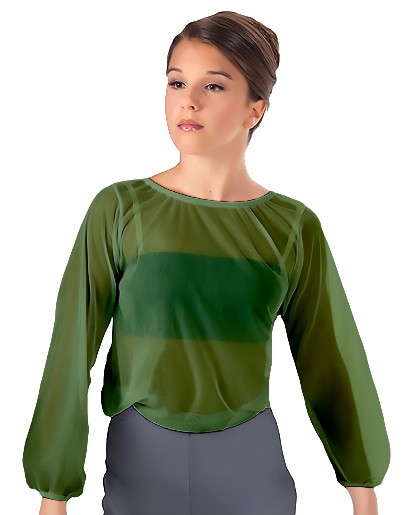 Solid Chiffon Fade Into You Top
