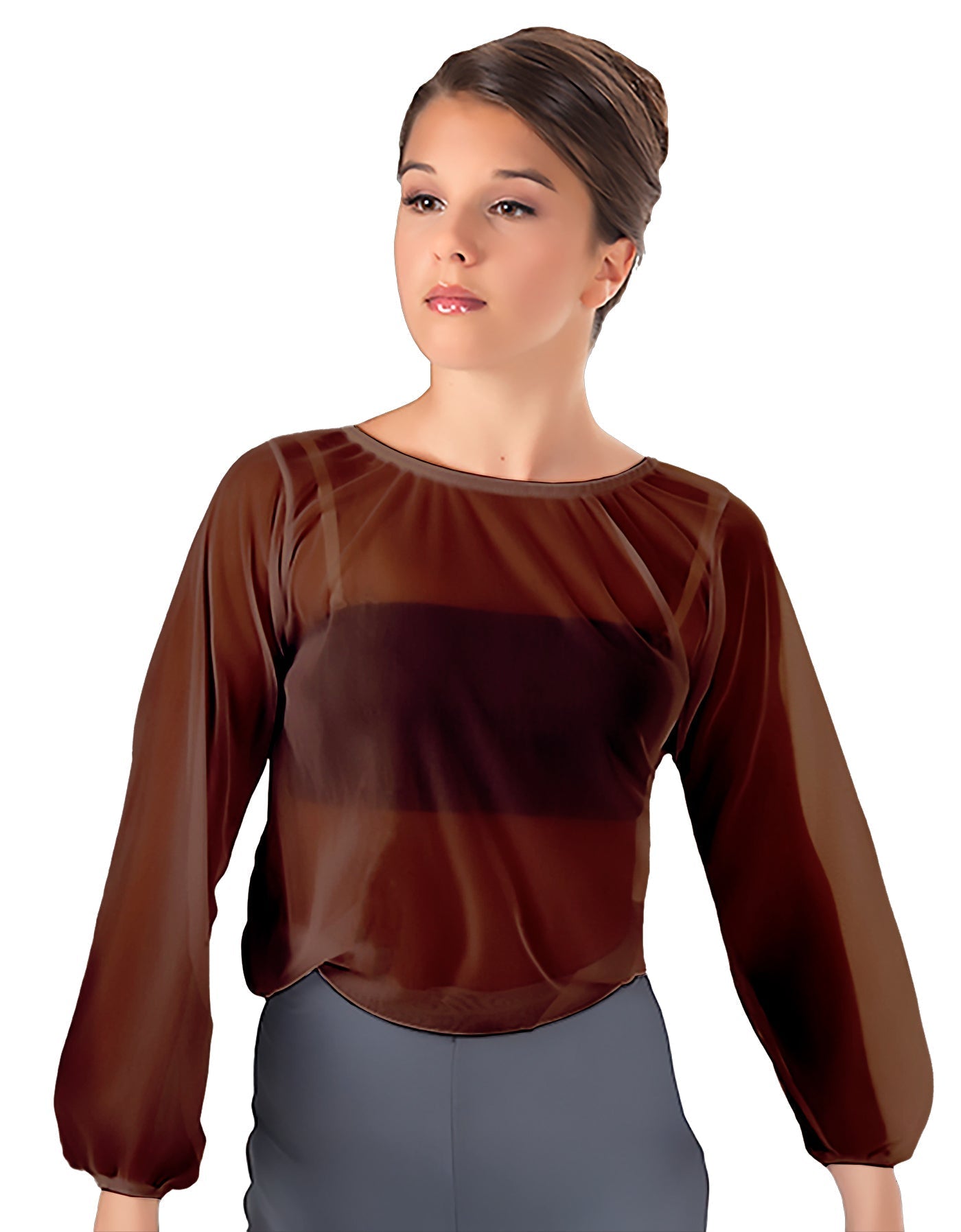 Solid Chiffon Fade Into You Top