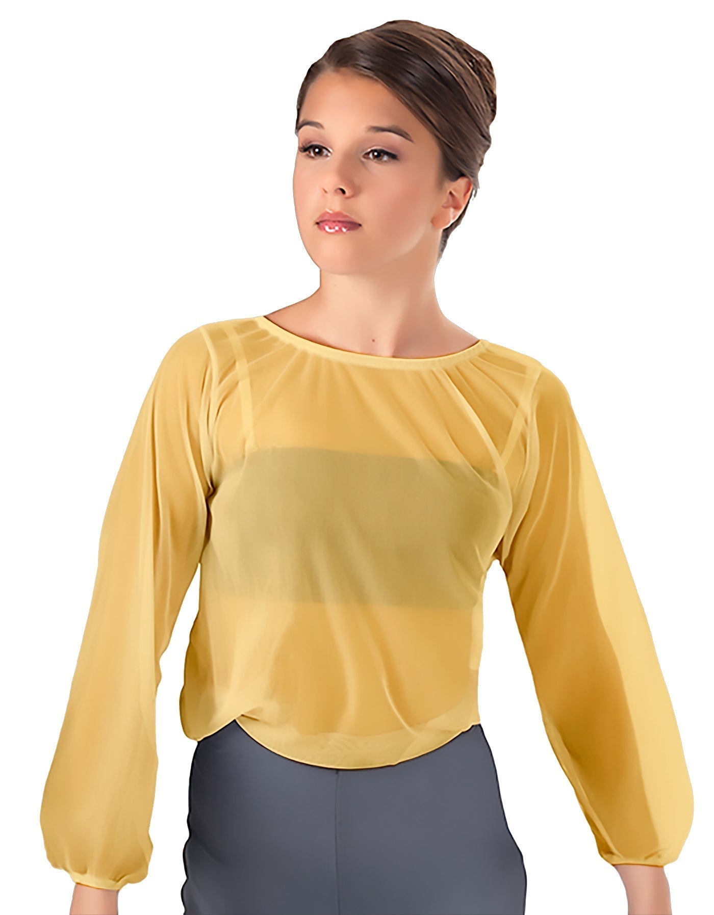Solid Chiffon Fade Into You Top
