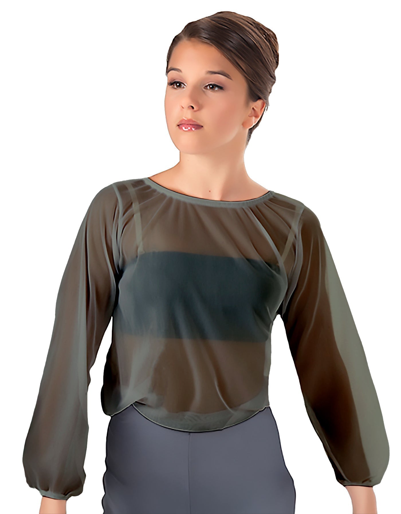 Solid Chiffon Fade Into You Top