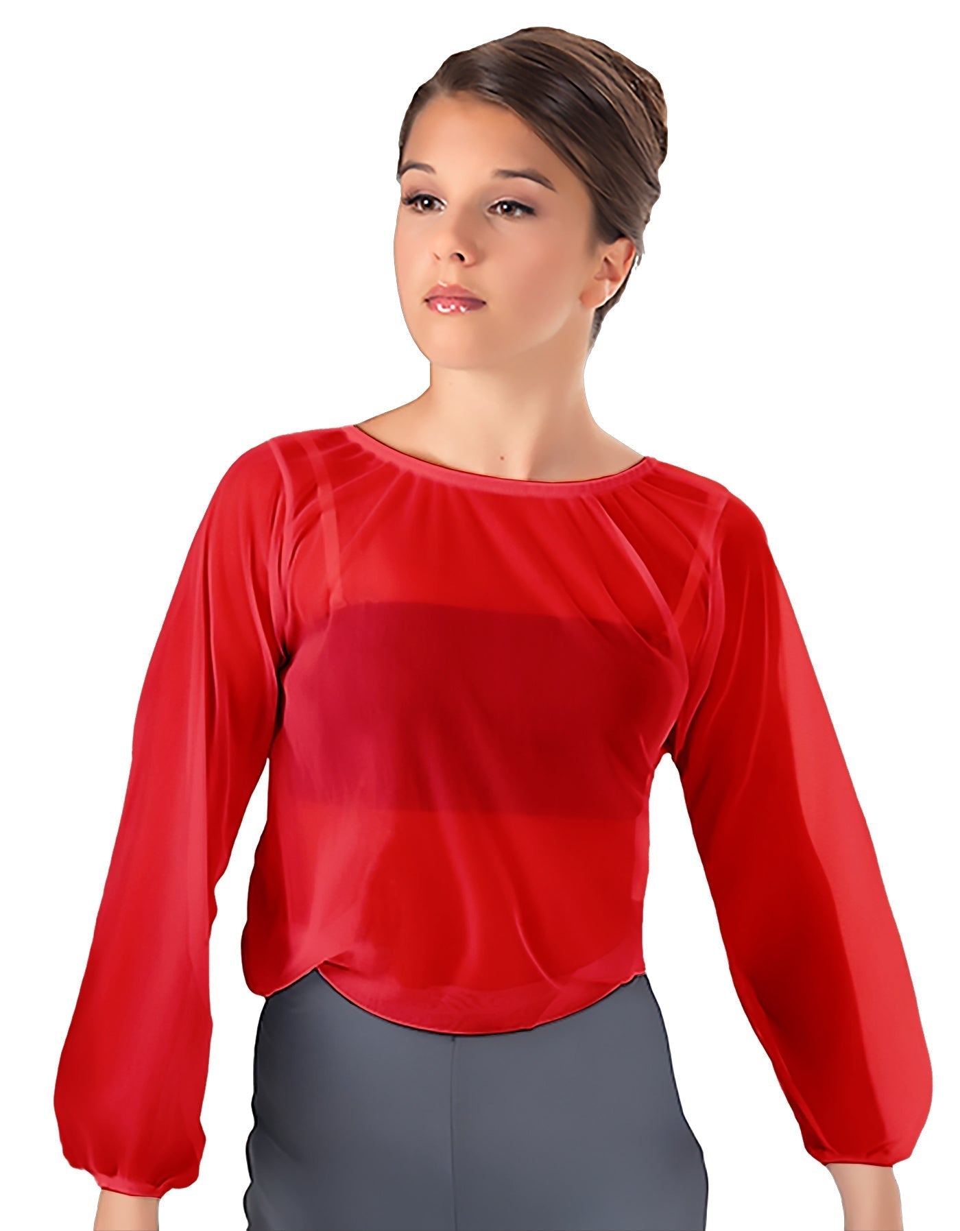 Solid Chiffon Fade Into You Top