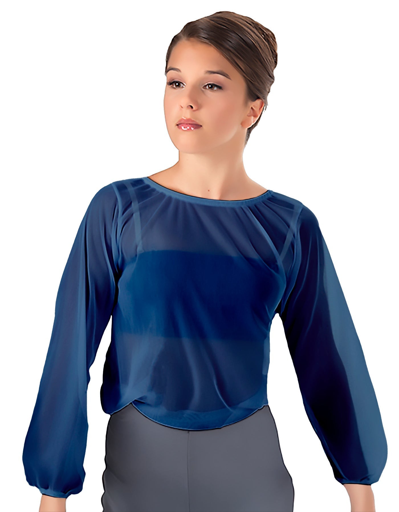 Solid Chiffon Fade Into You Top