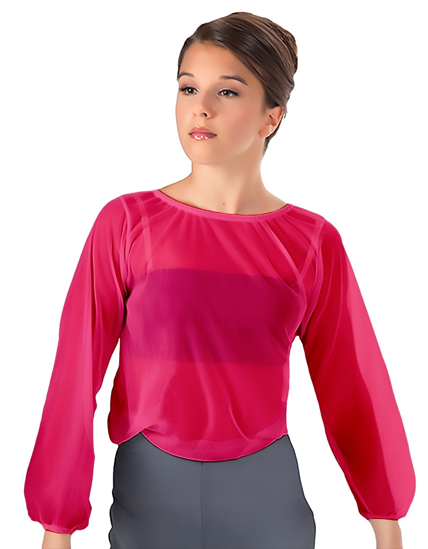 Solid Chiffon Fade Into You Top