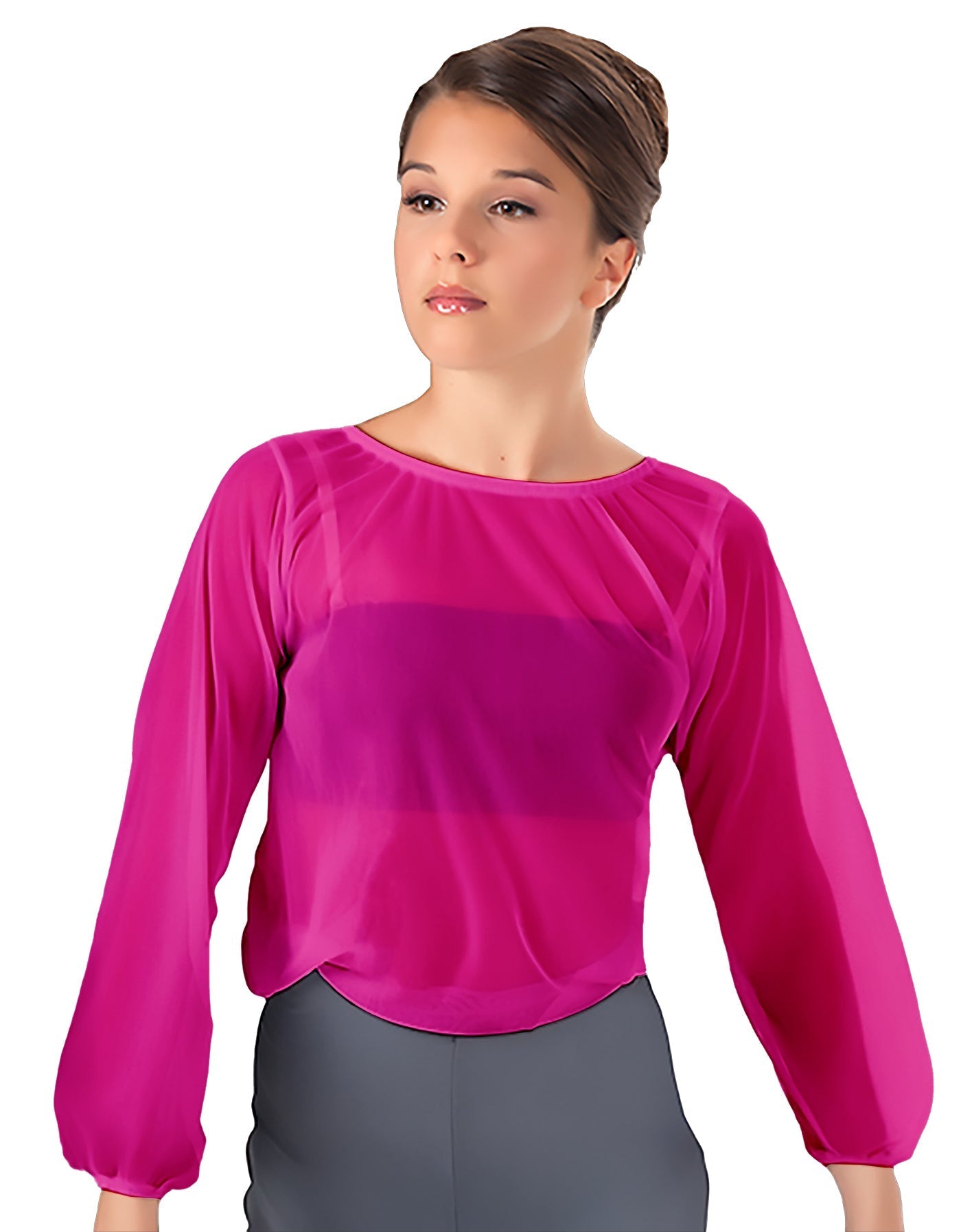 Solid Chiffon Fade Into You Top