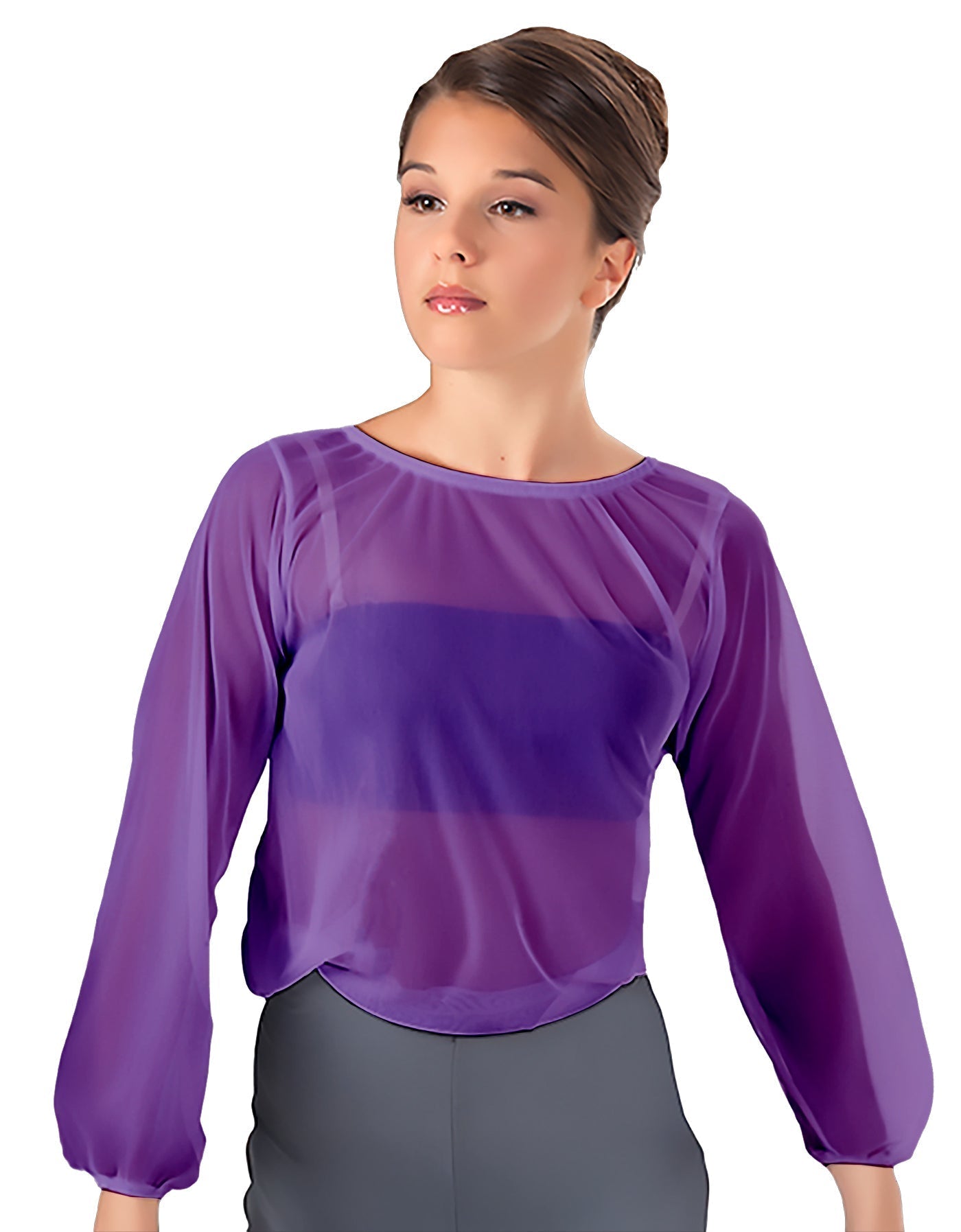Solid Chiffon Fade Into You Top