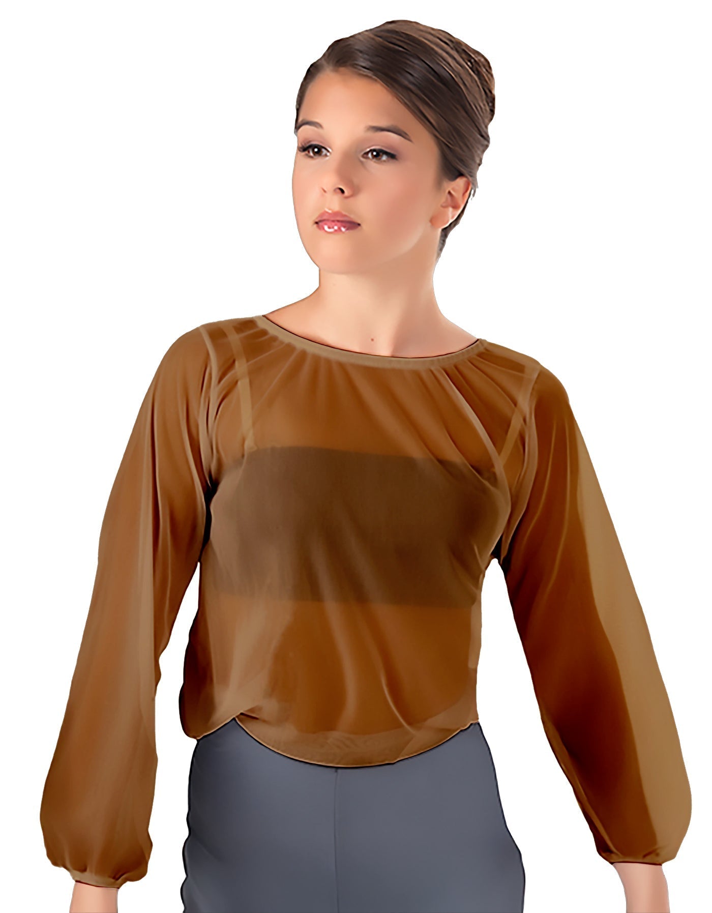 Solid Chiffon Fade Into You Top
