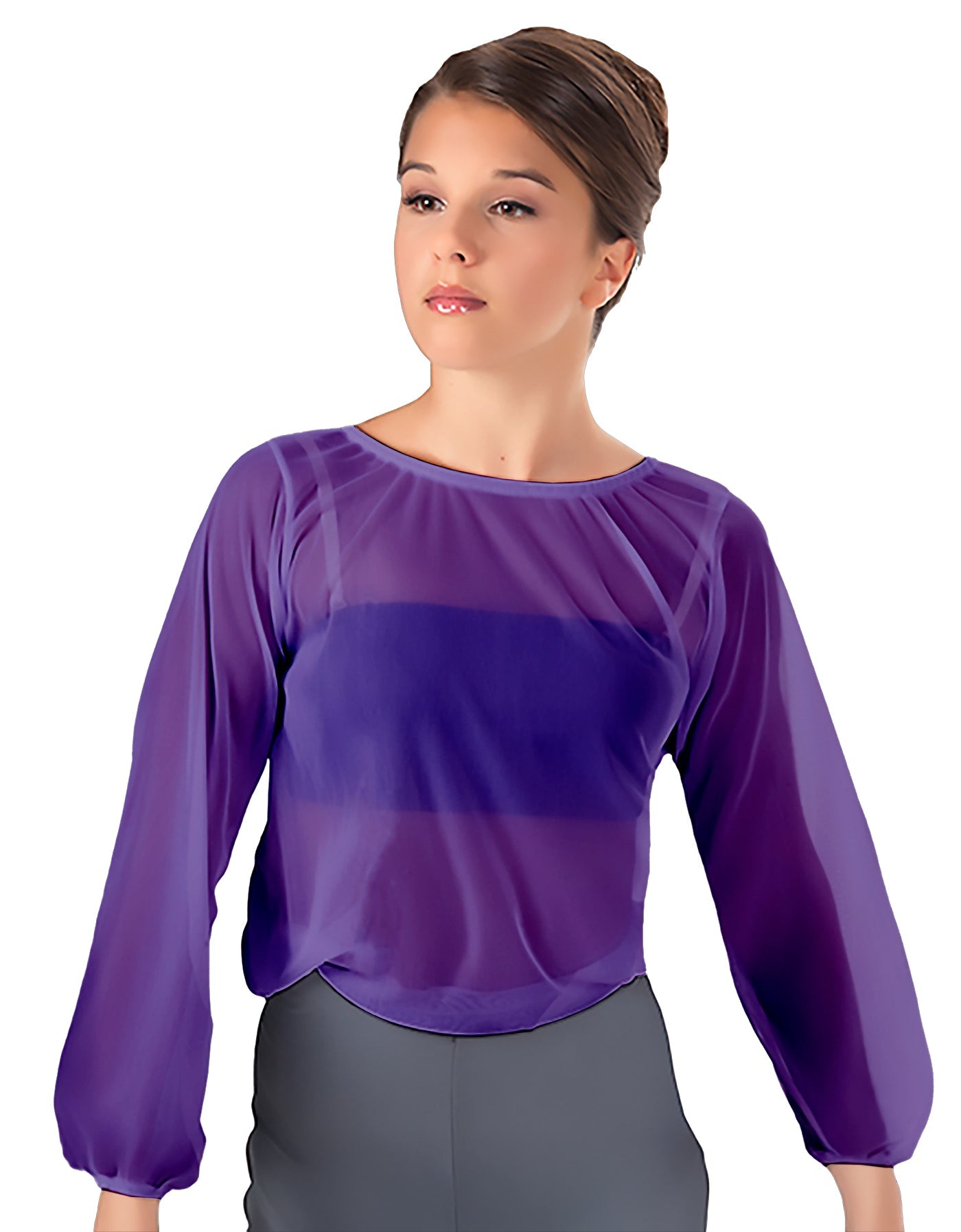 Solid Chiffon Fade Into You Top
