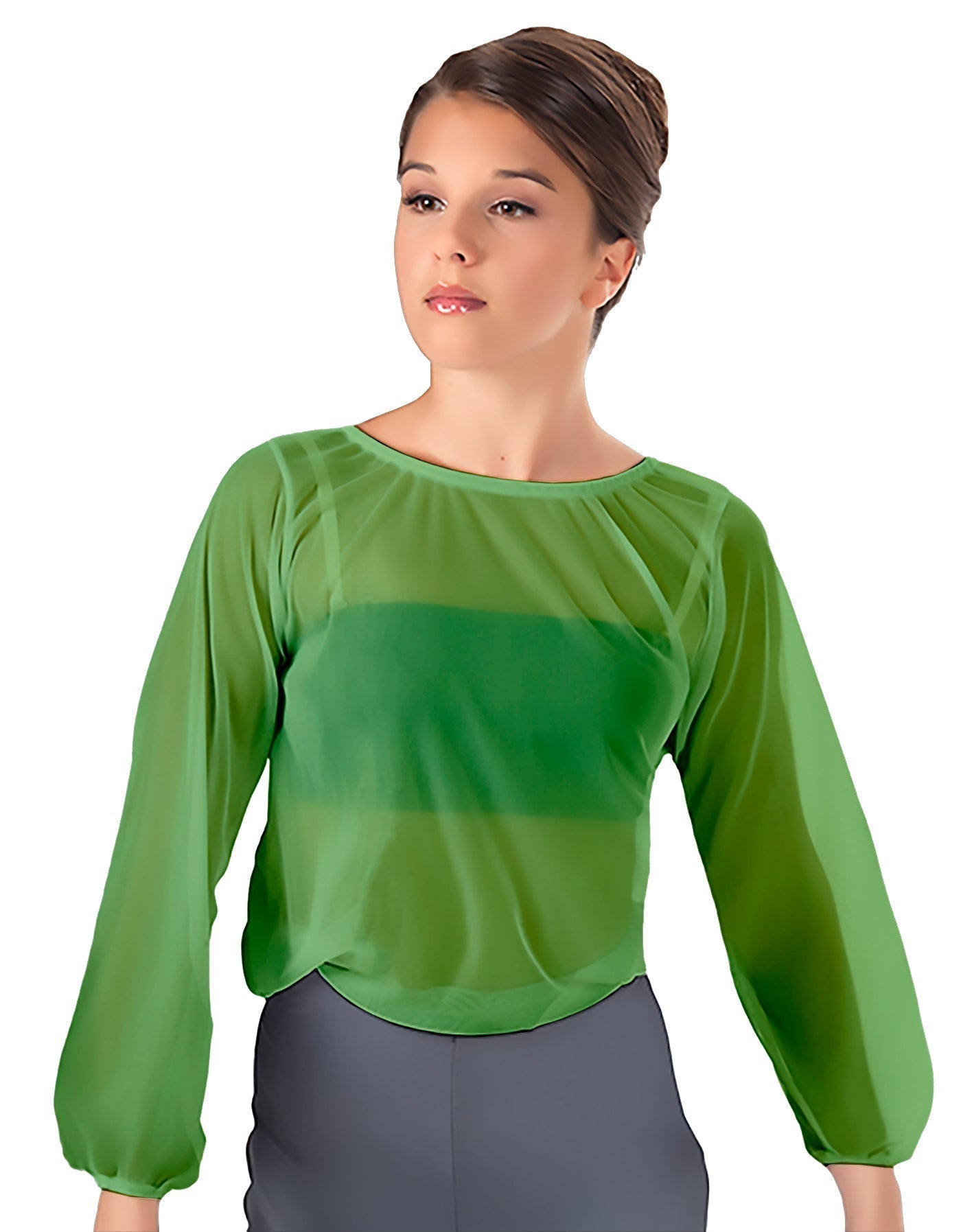 Solid Chiffon Fade Into You Top