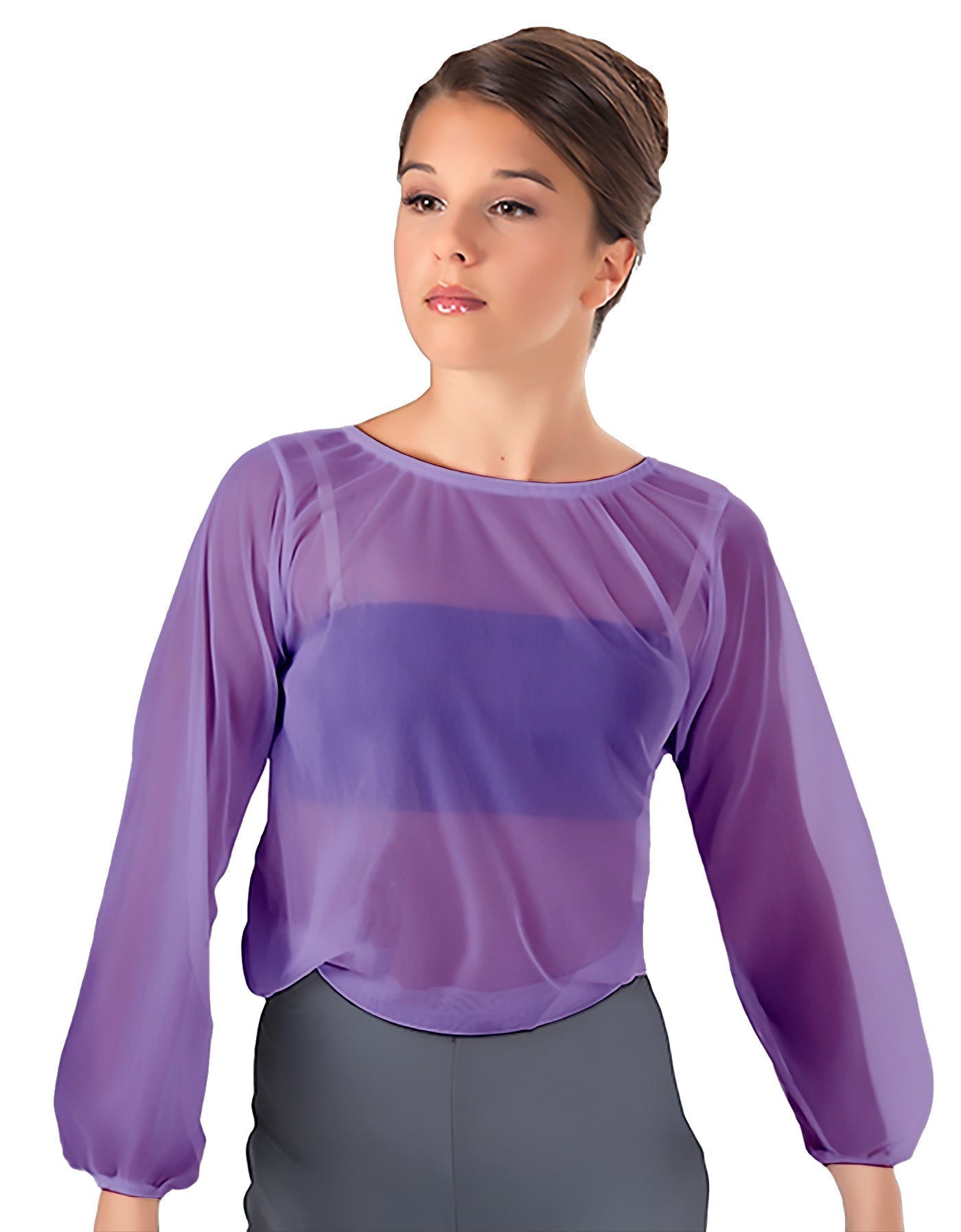 Solid Chiffon Fade Into You Top