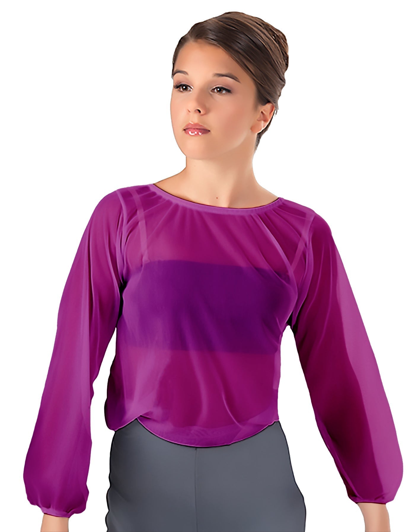 Solid Chiffon Fade Into You Top