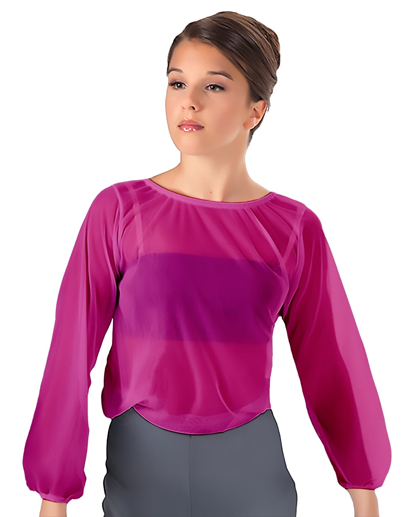 Solid Chiffon Fade Into You Top