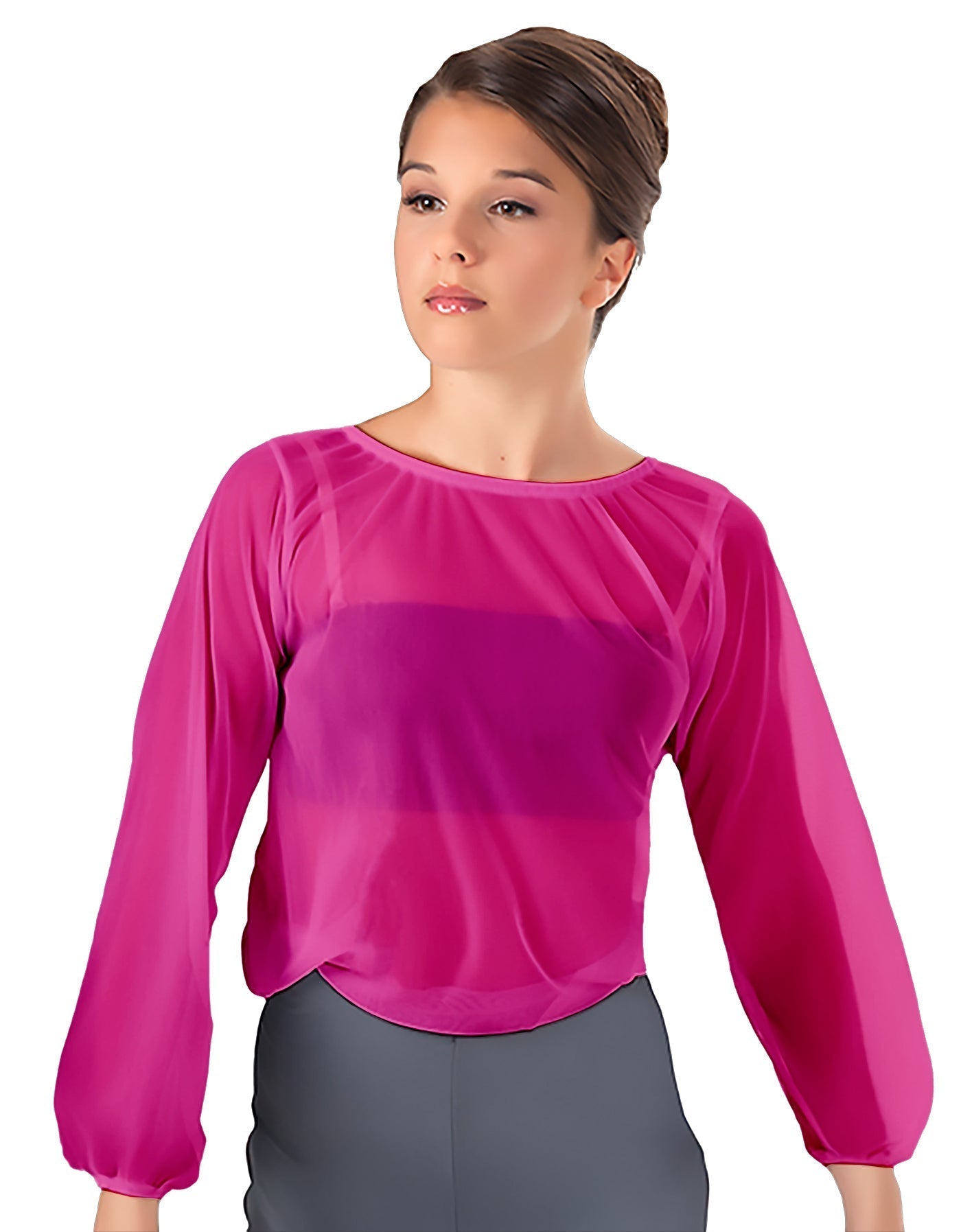 Solid Chiffon Fade Into You Top