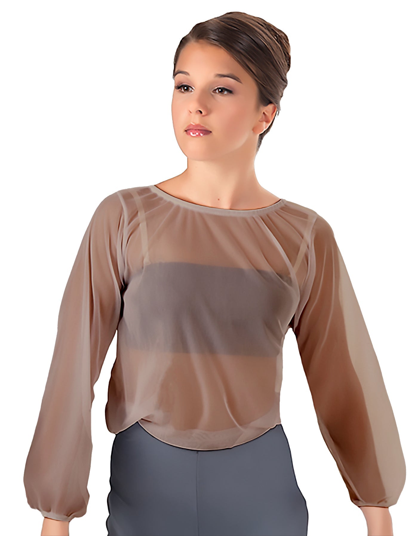 Solid Chiffon Fade Into You Top