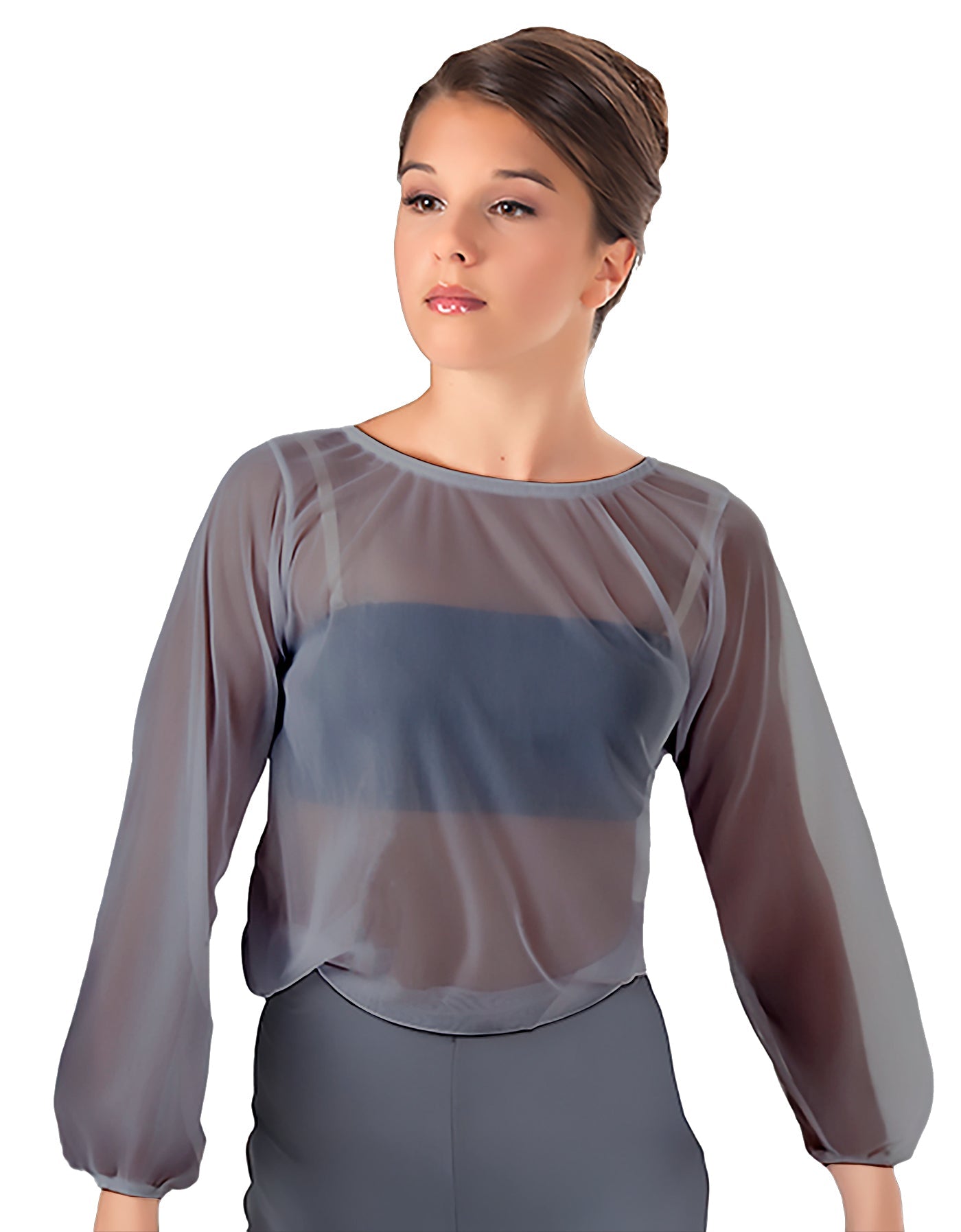 Solid Chiffon Fade Into You Top