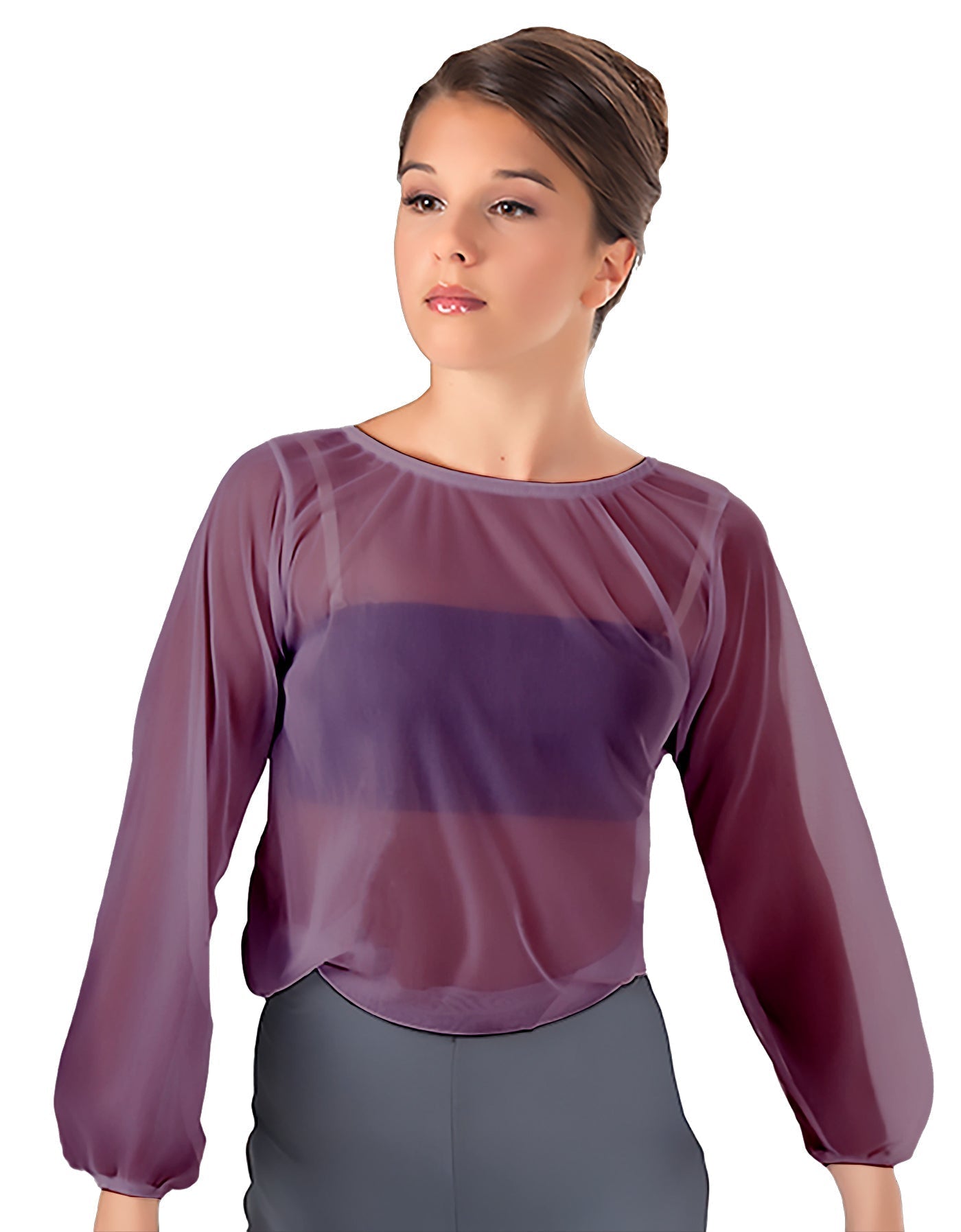 Solid Chiffon Fade Into You Top