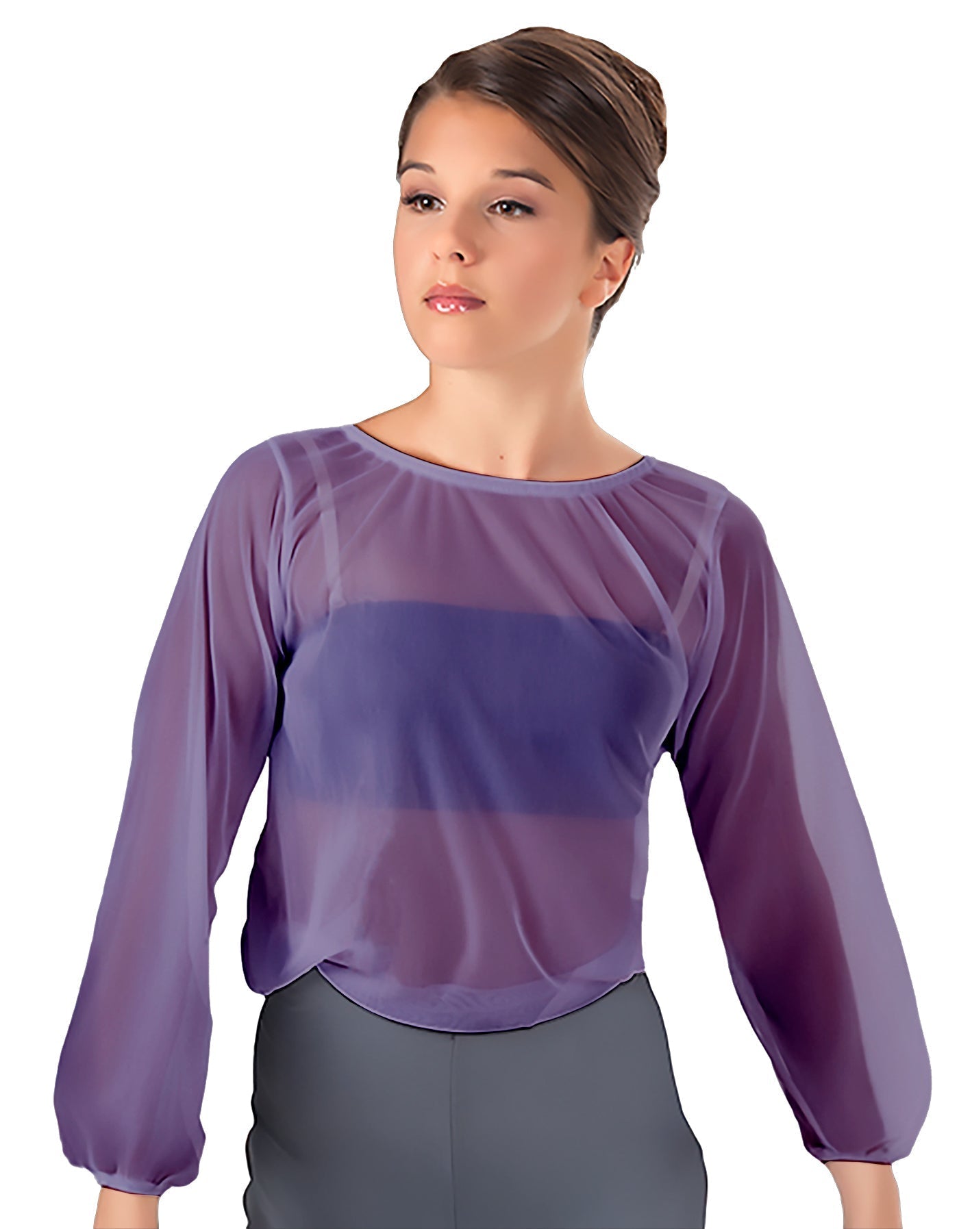 Solid Chiffon Fade Into You Top