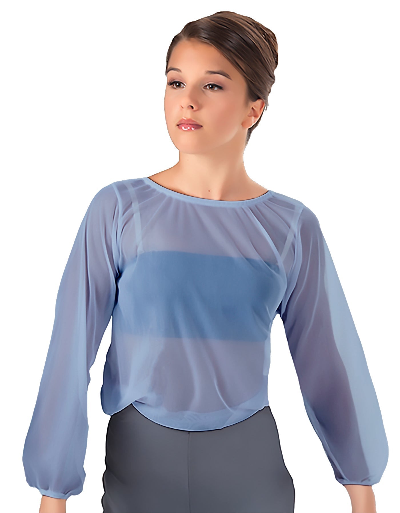 Solid Chiffon Fade Into You Top