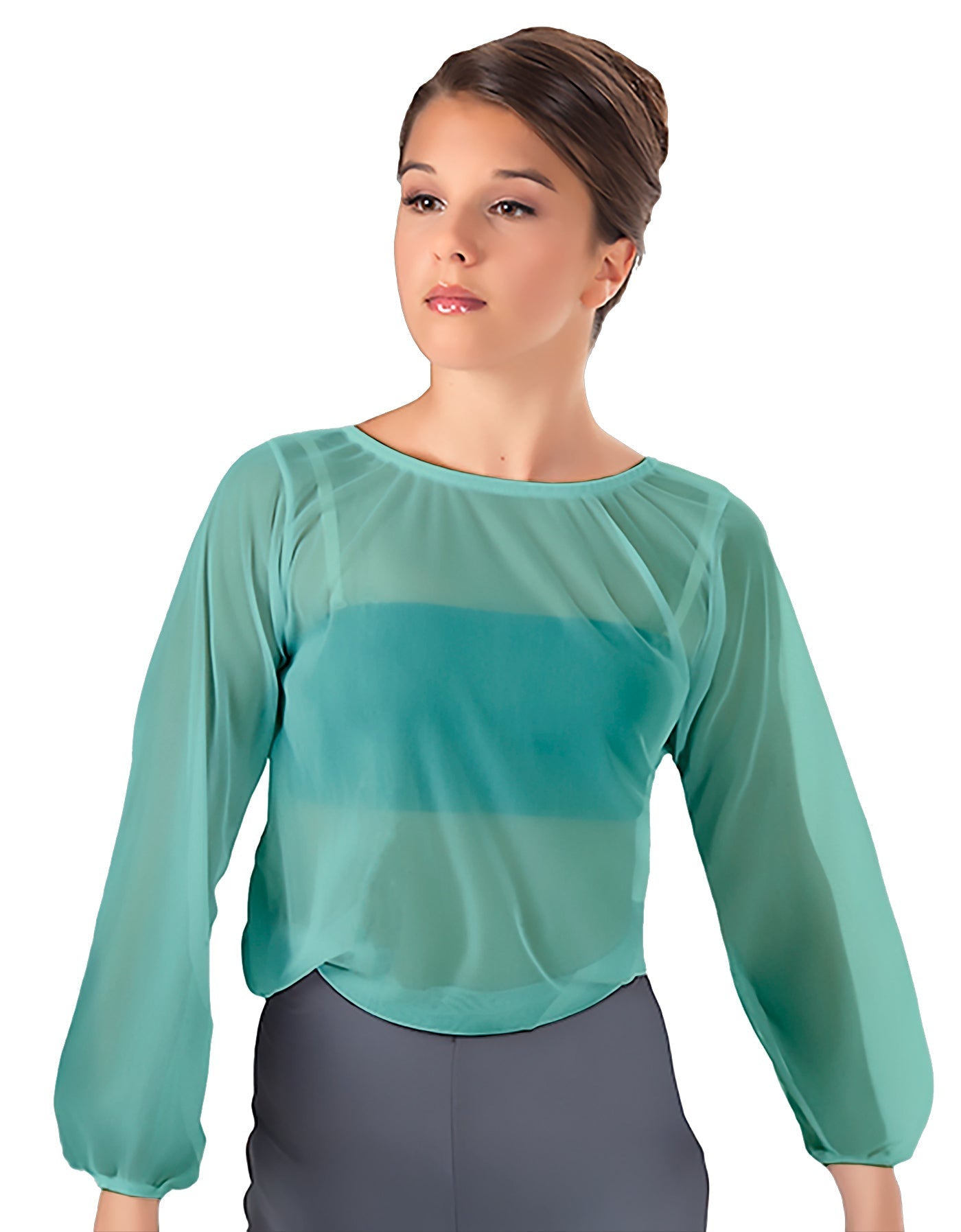 Solid Chiffon Fade Into You Top