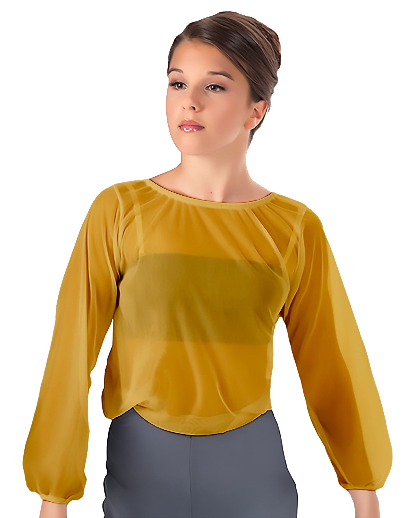 Solid Chiffon Fade Into You Top