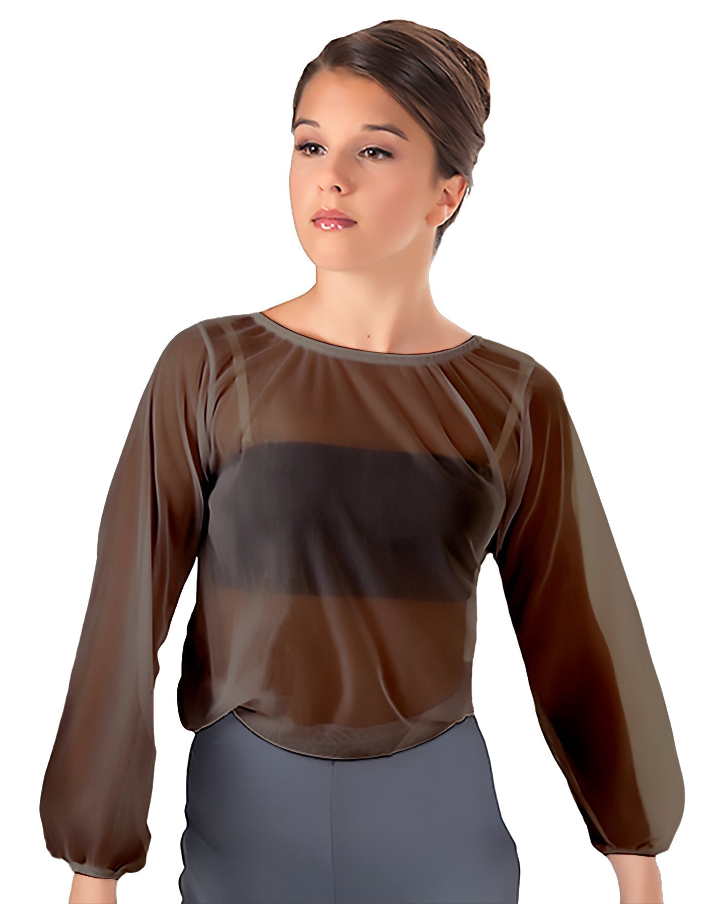 Solid Chiffon Fade Into You Top