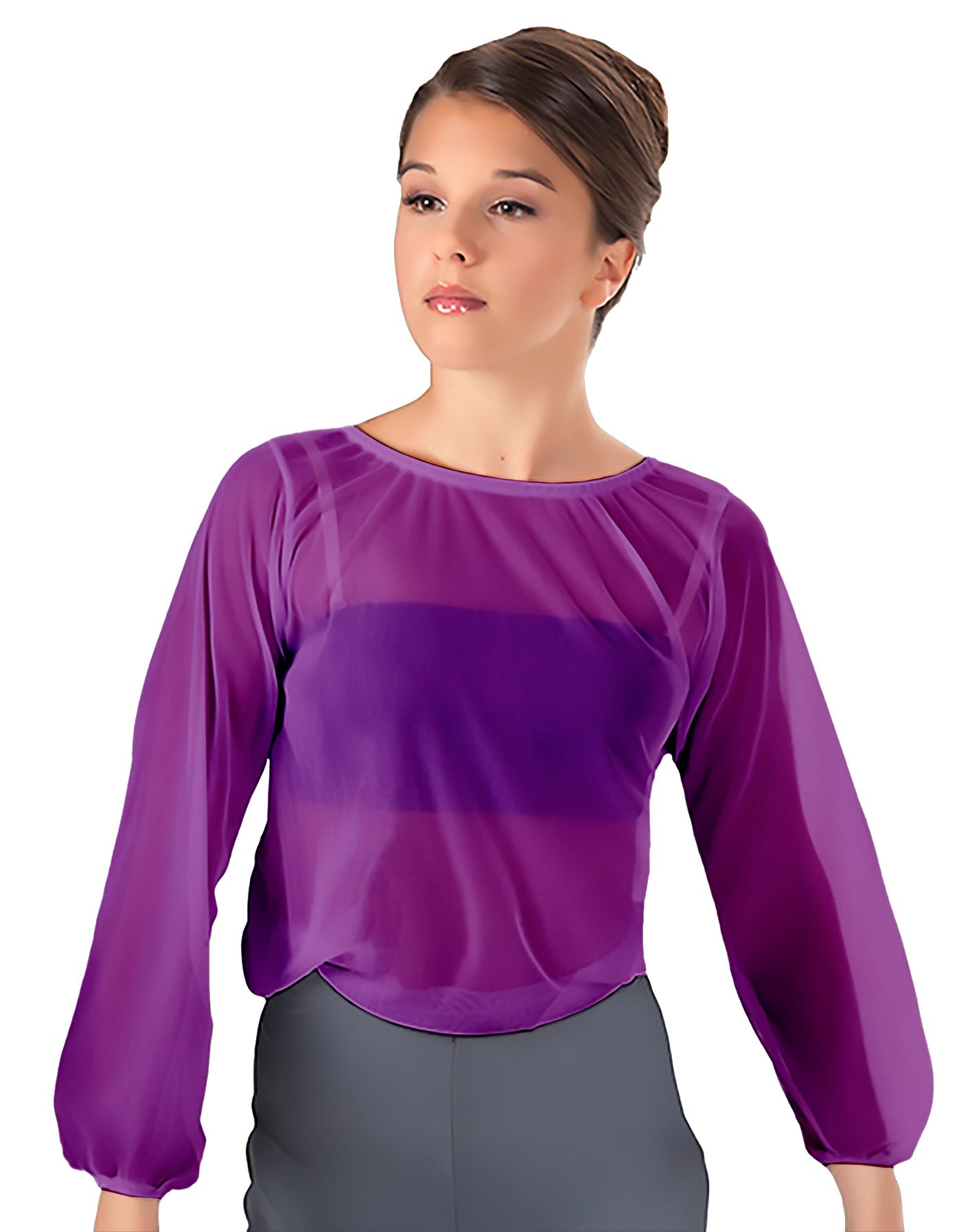 Solid Chiffon Fade Into You Top