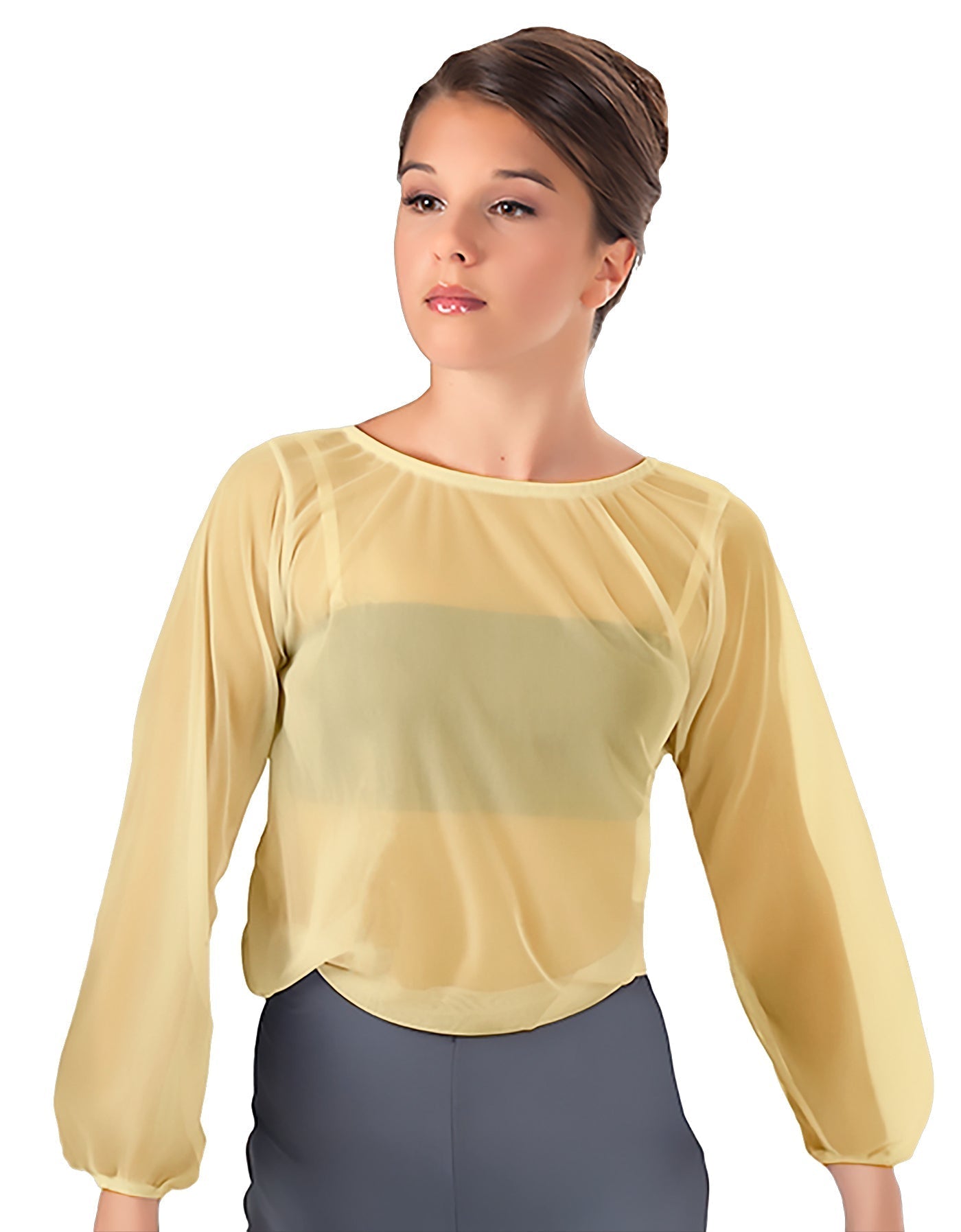 Solid Chiffon Fade Into You Top