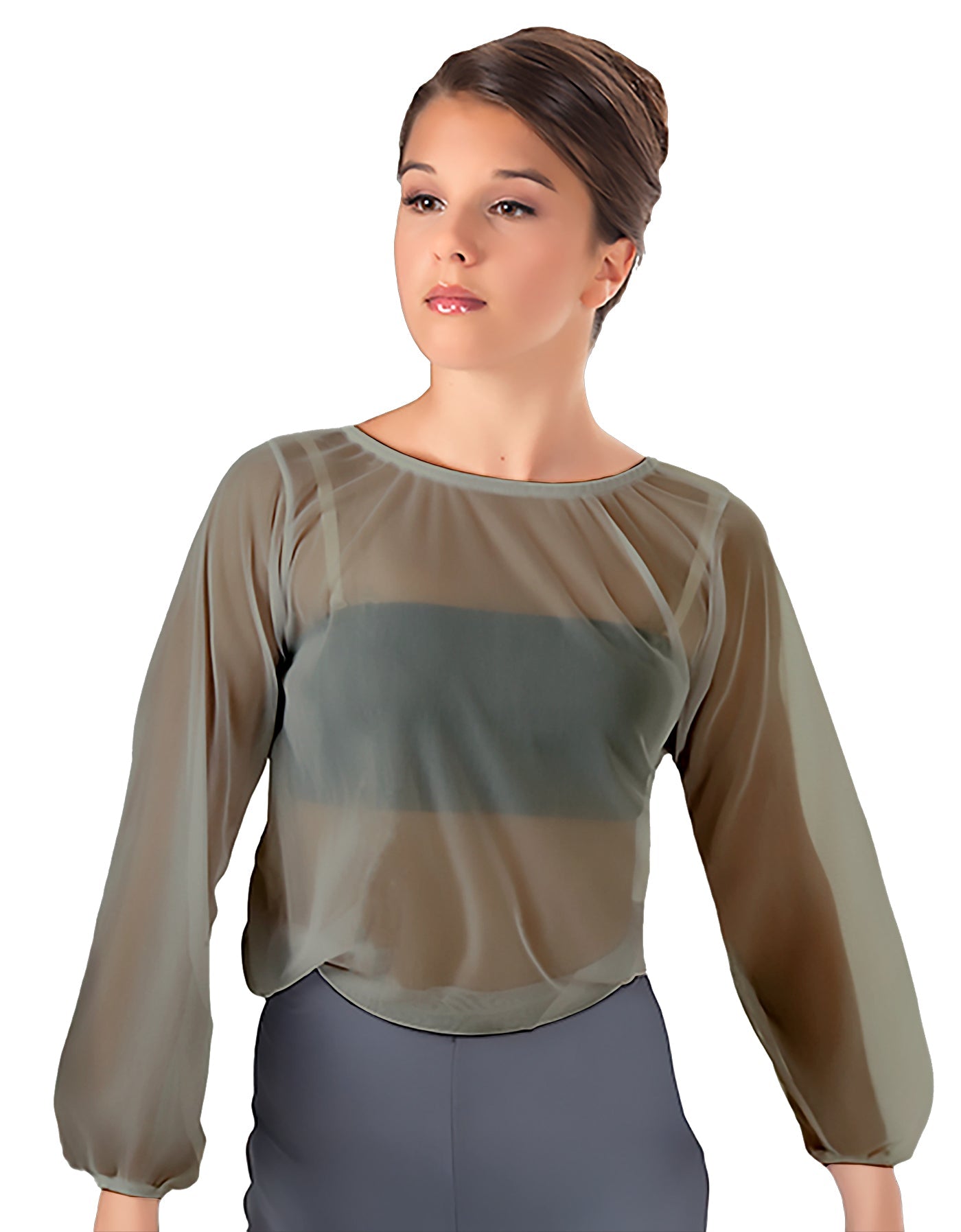 Solid Chiffon Fade Into You Top