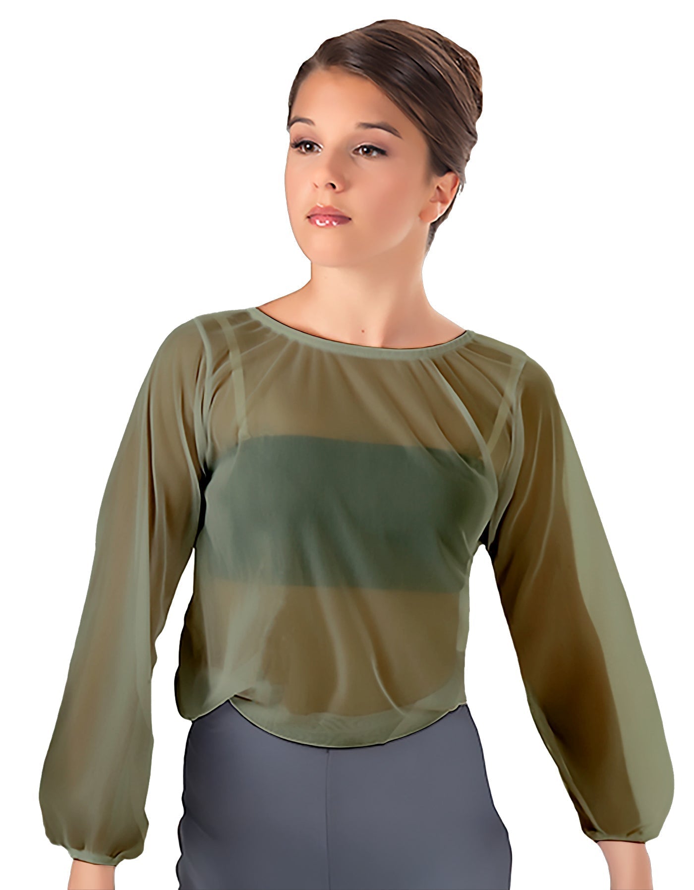 Solid Chiffon Fade Into You Top