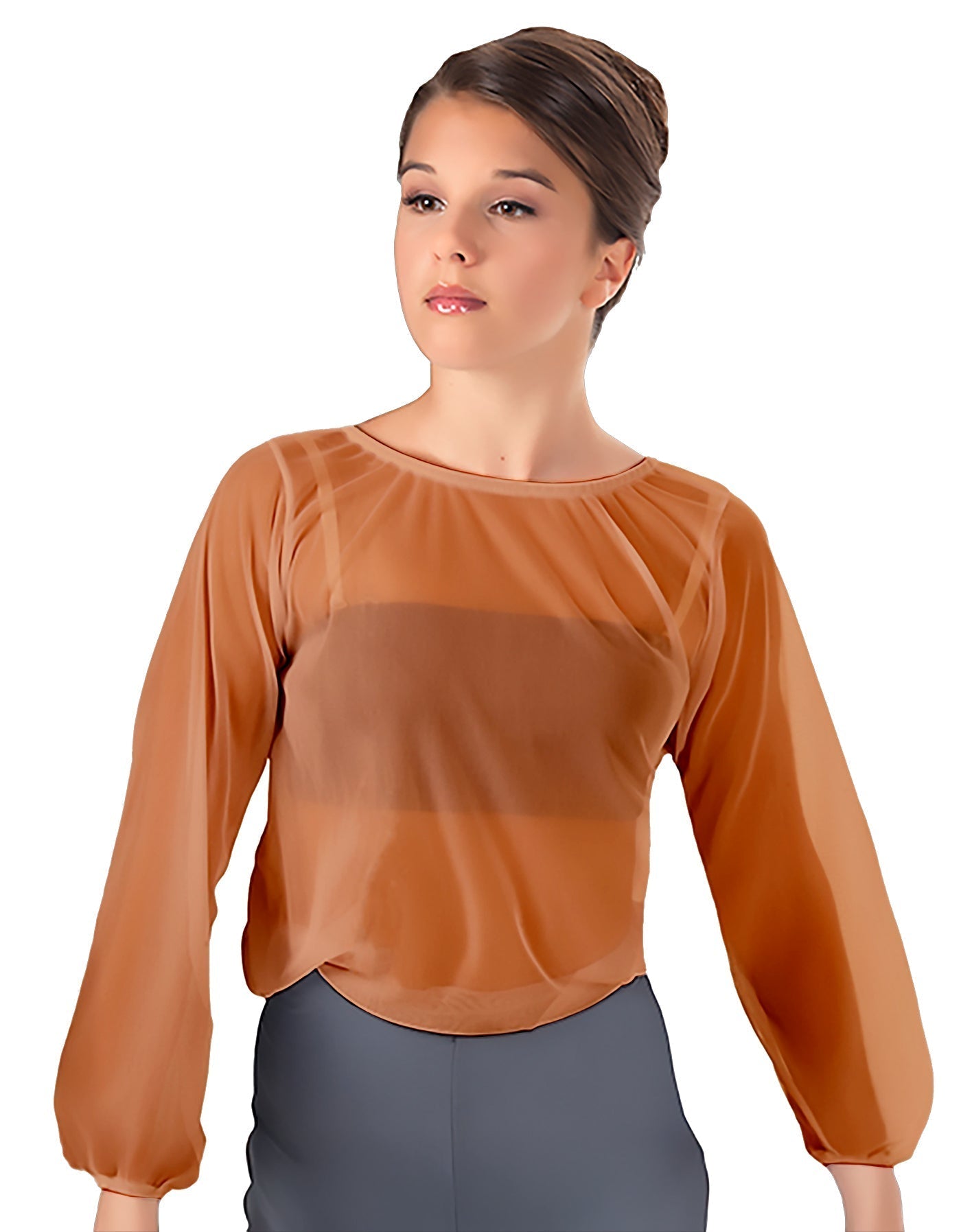 Solid Chiffon Fade Into You Top