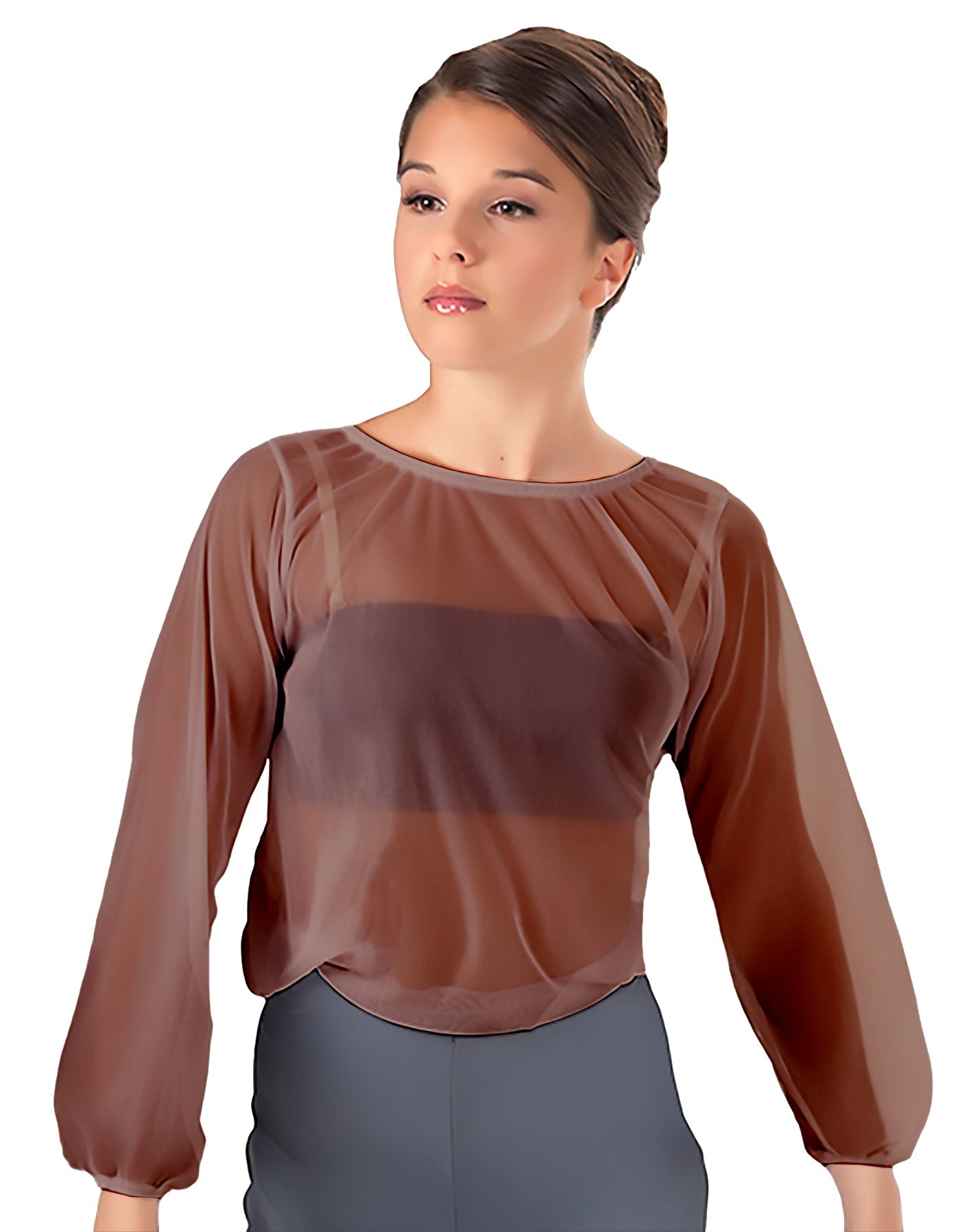Solid Chiffon Fade Into You Top