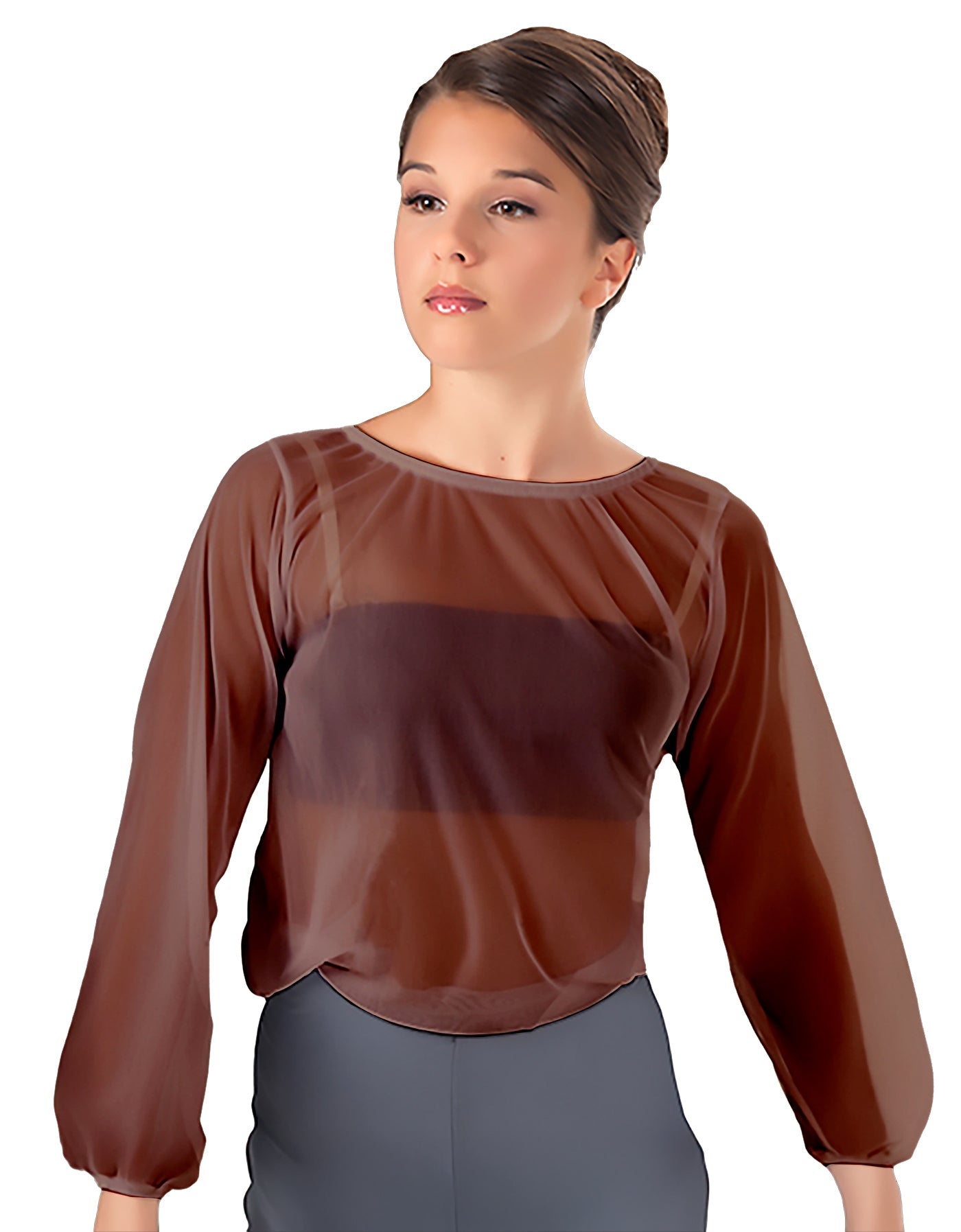 Solid Chiffon Fade Into You Top