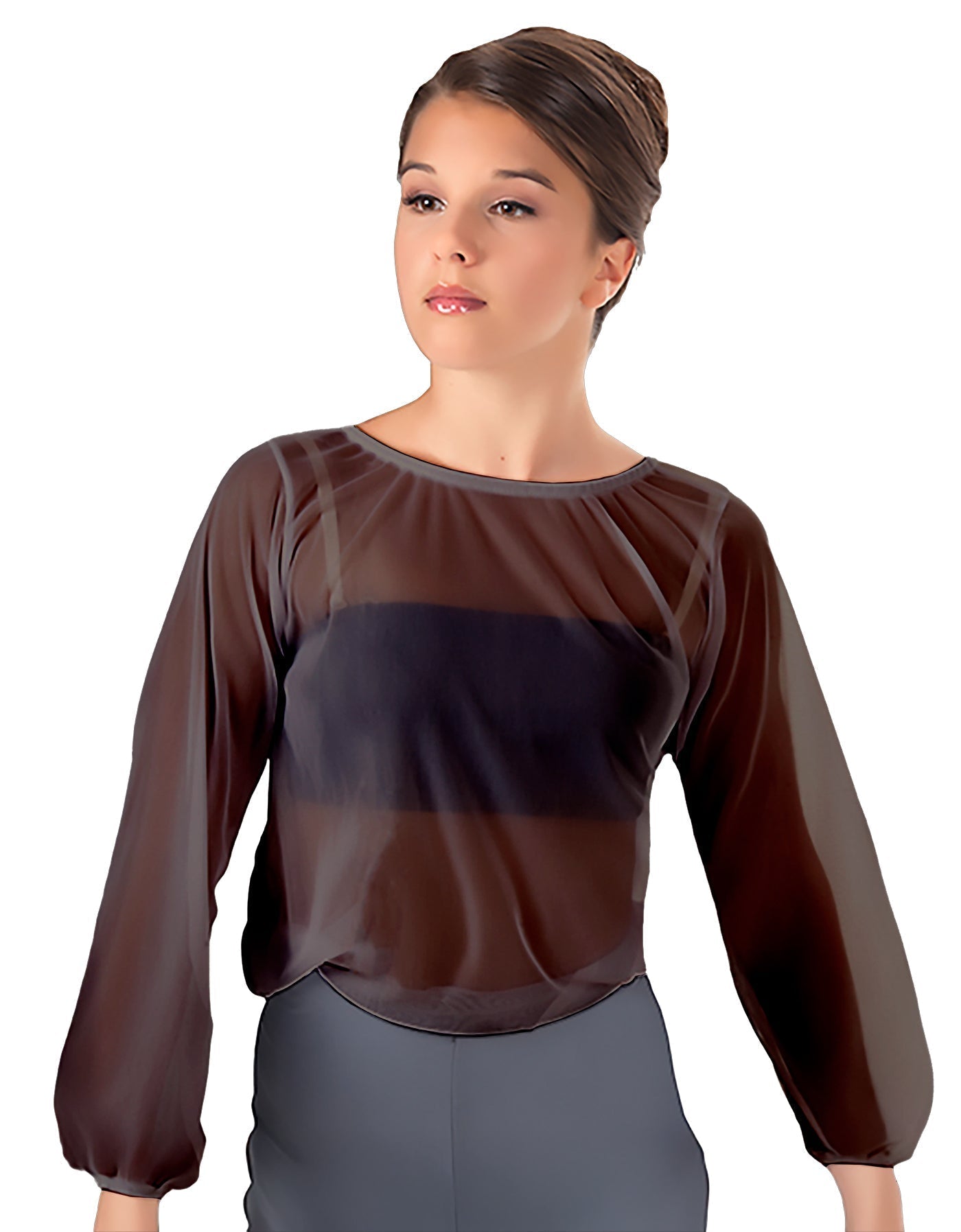 Solid Chiffon Fade Into You Top