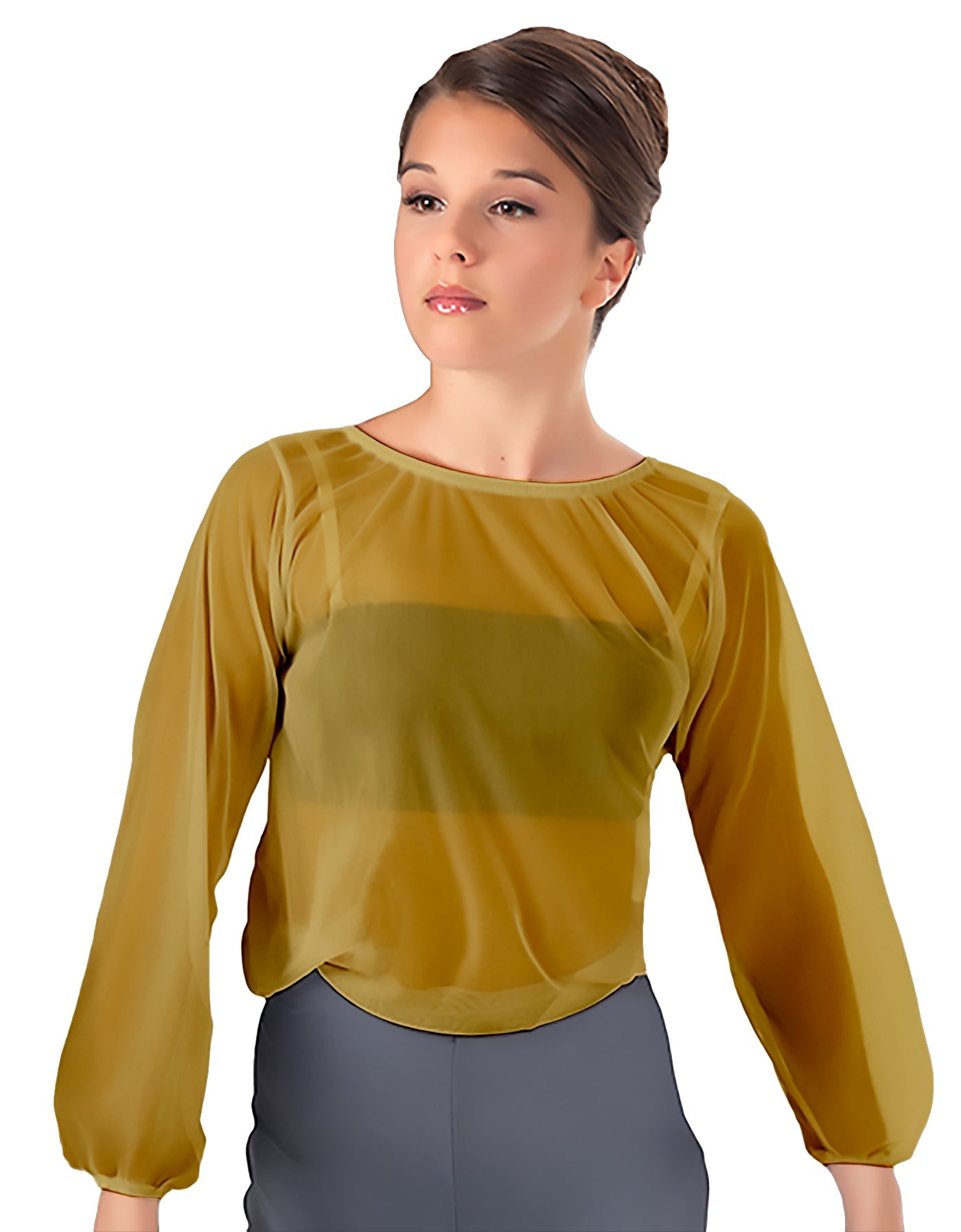 Solid Chiffon Fade Into You Top