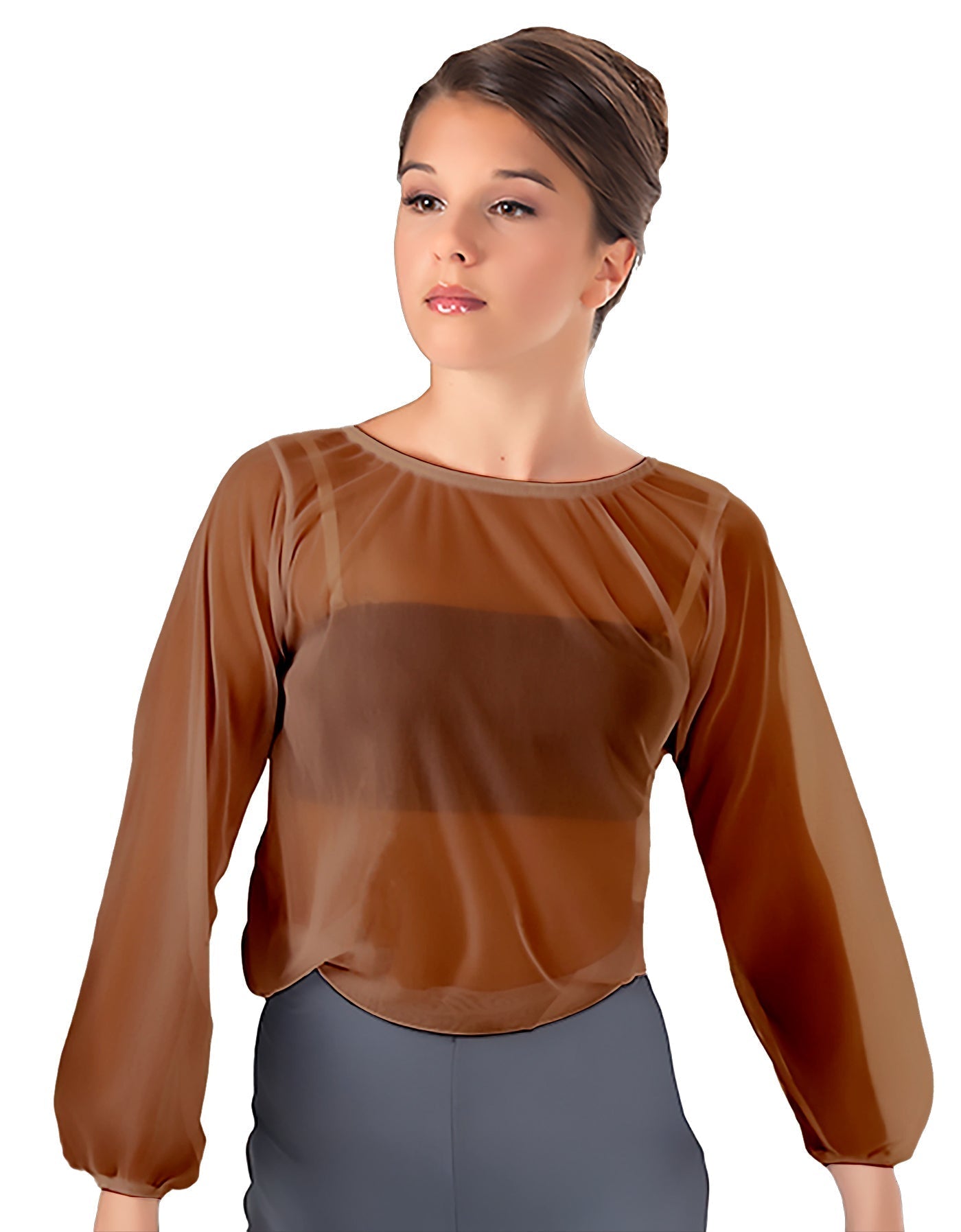 Solid Chiffon Fade Into You Top