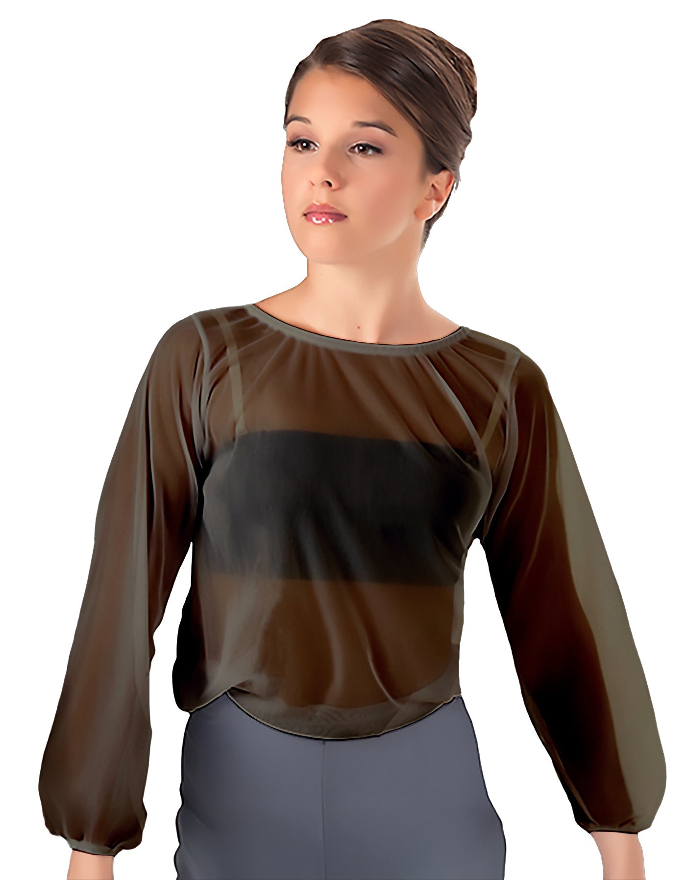 Solid Chiffon Fade Into You Top