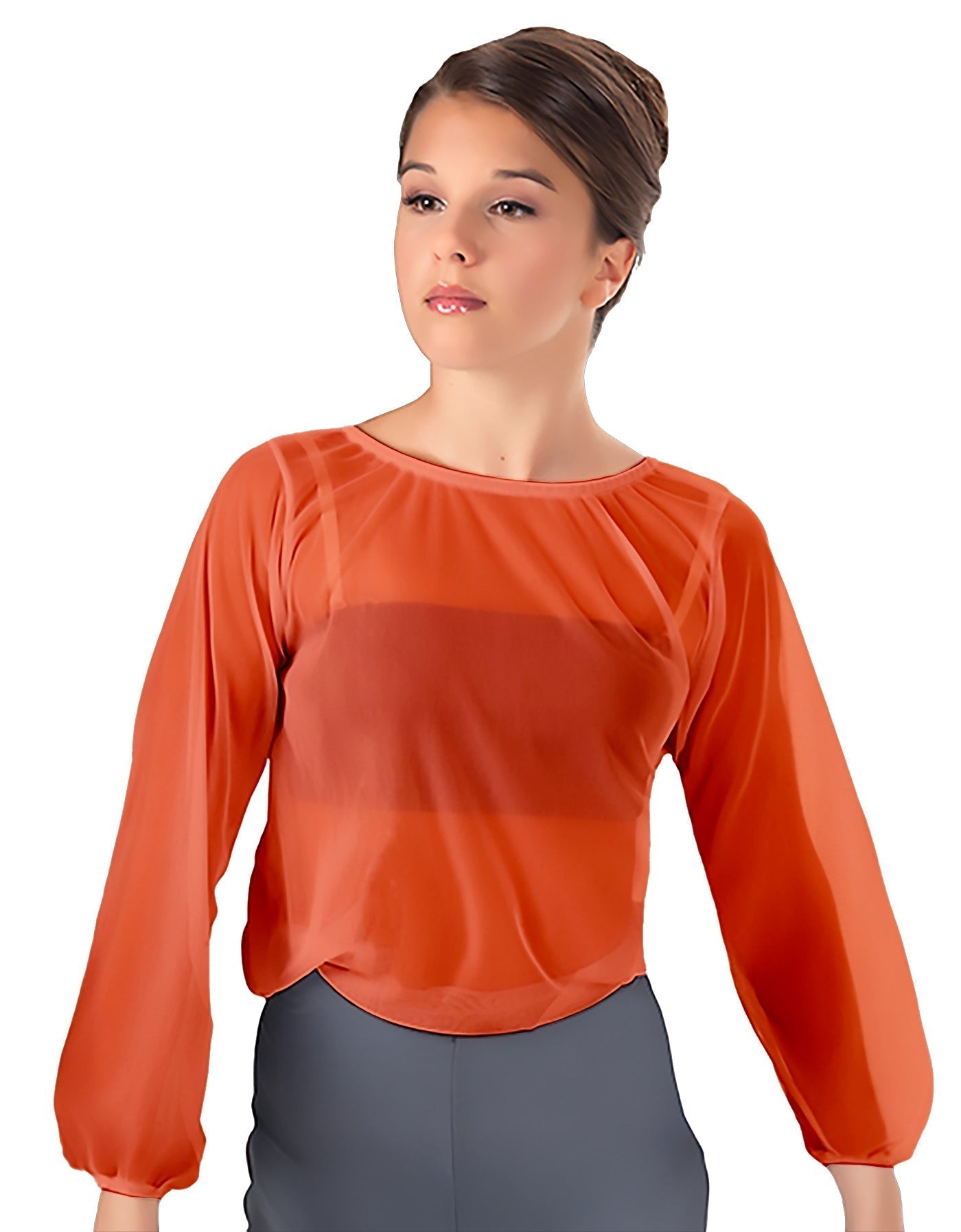 Solid Chiffon Fade Into You Top